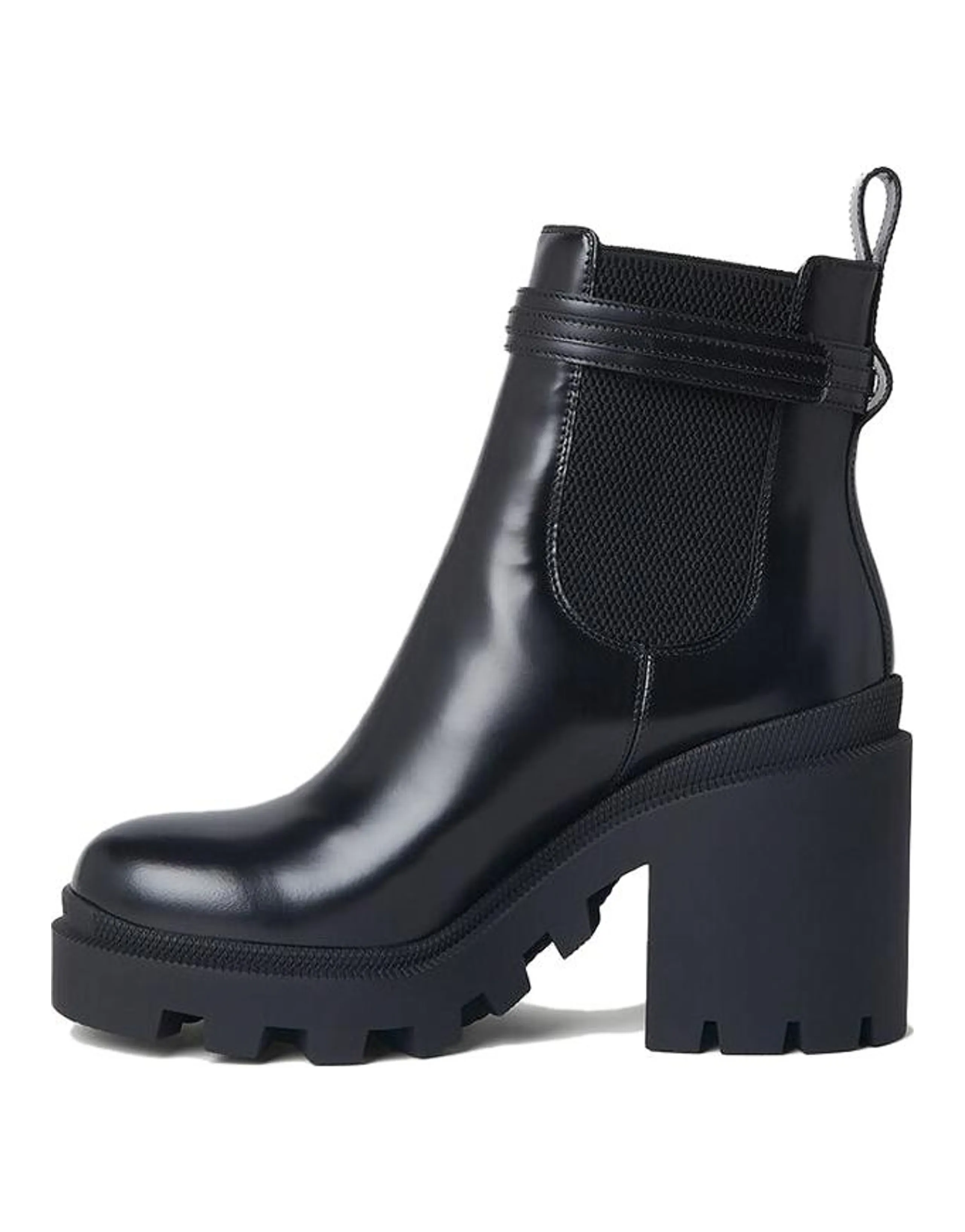GUCCI Short Chelsea Boots Women's Black