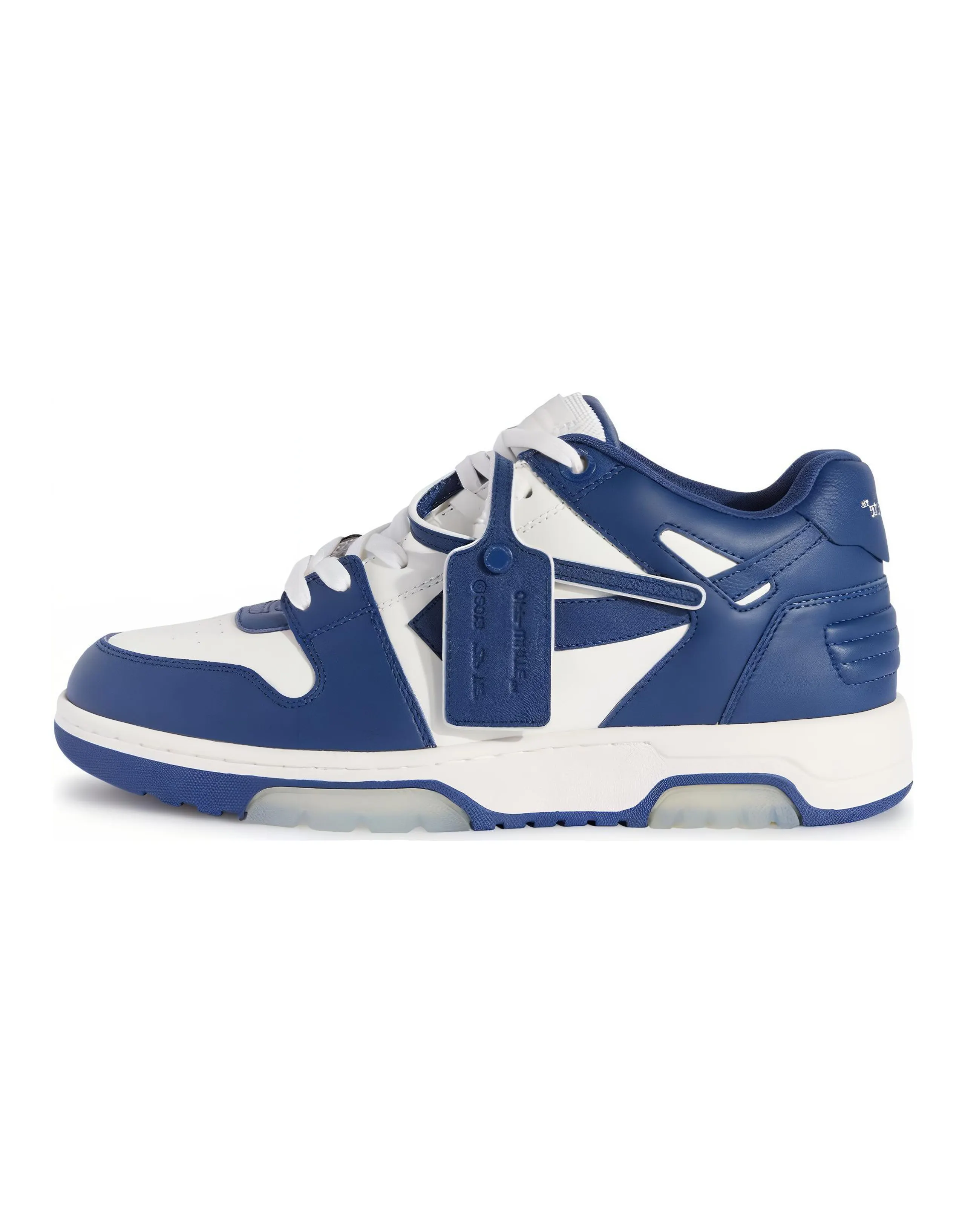 OFF WHITE Out Of Office Ooo Low Tops White Royal Blue