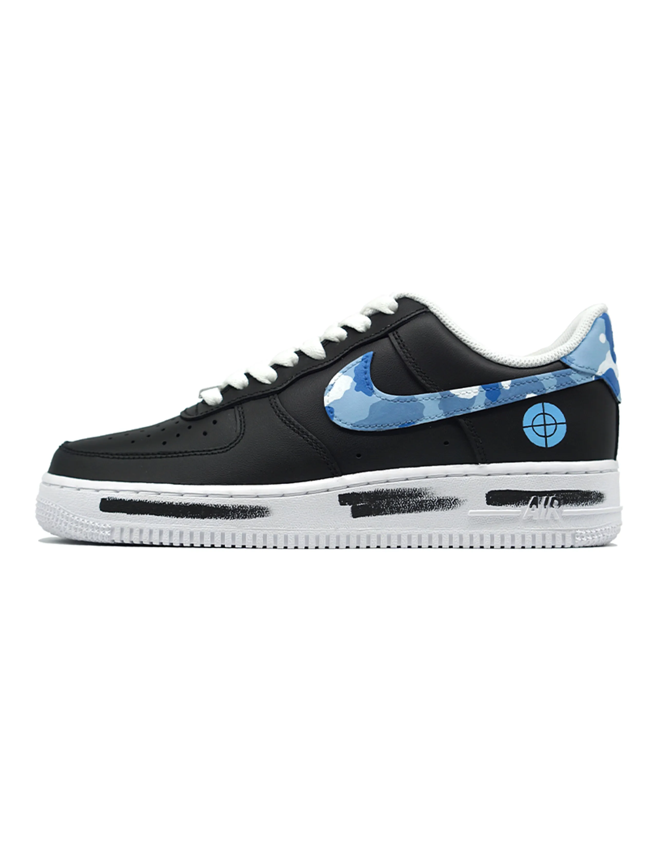 Nike Air Force 1 Air Force 1 Anti Slip Wear Resistant Low Top Skateboard Shoes Women's Black White