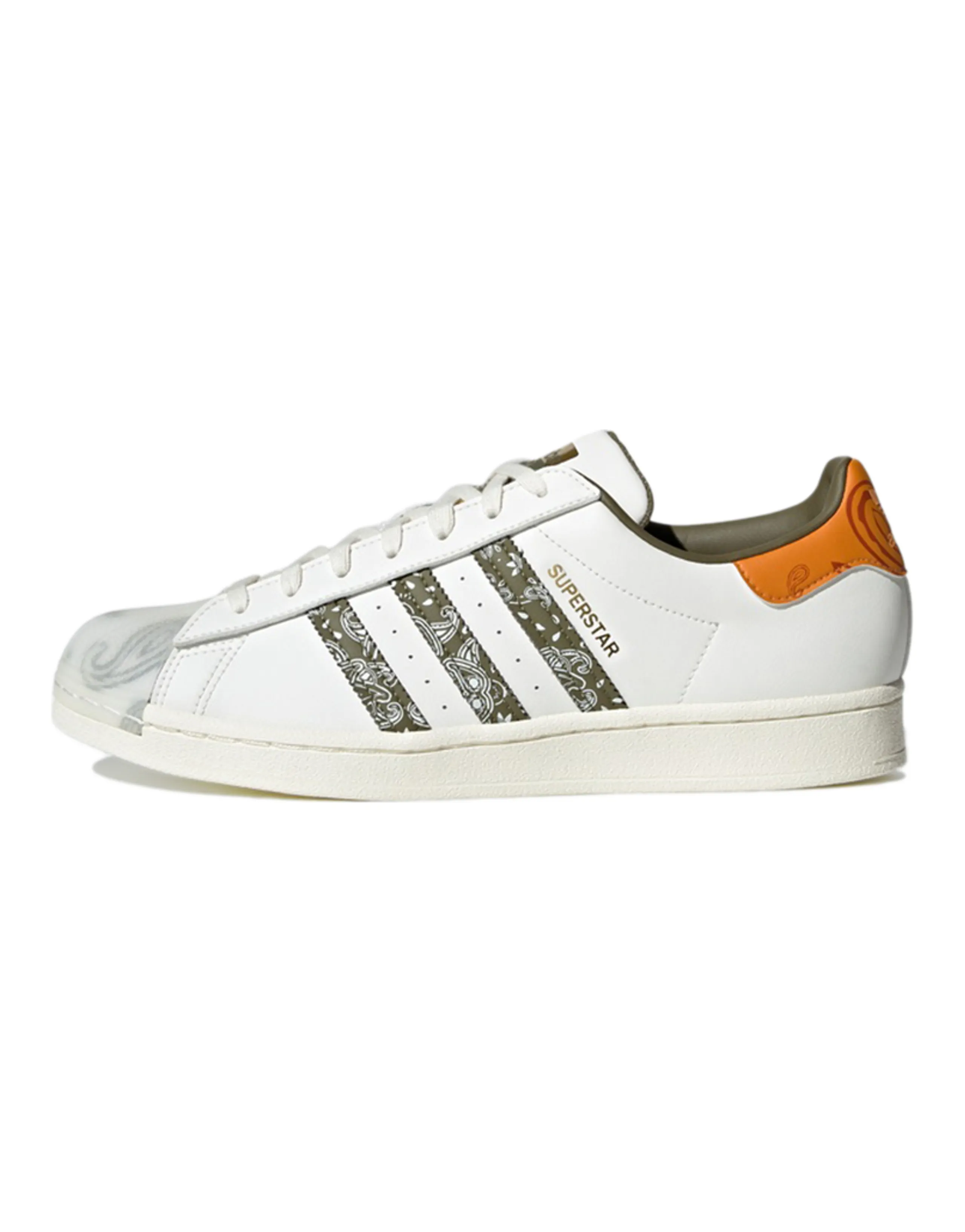 adidas originals Superstar "Bandana" Off White Focus Orange