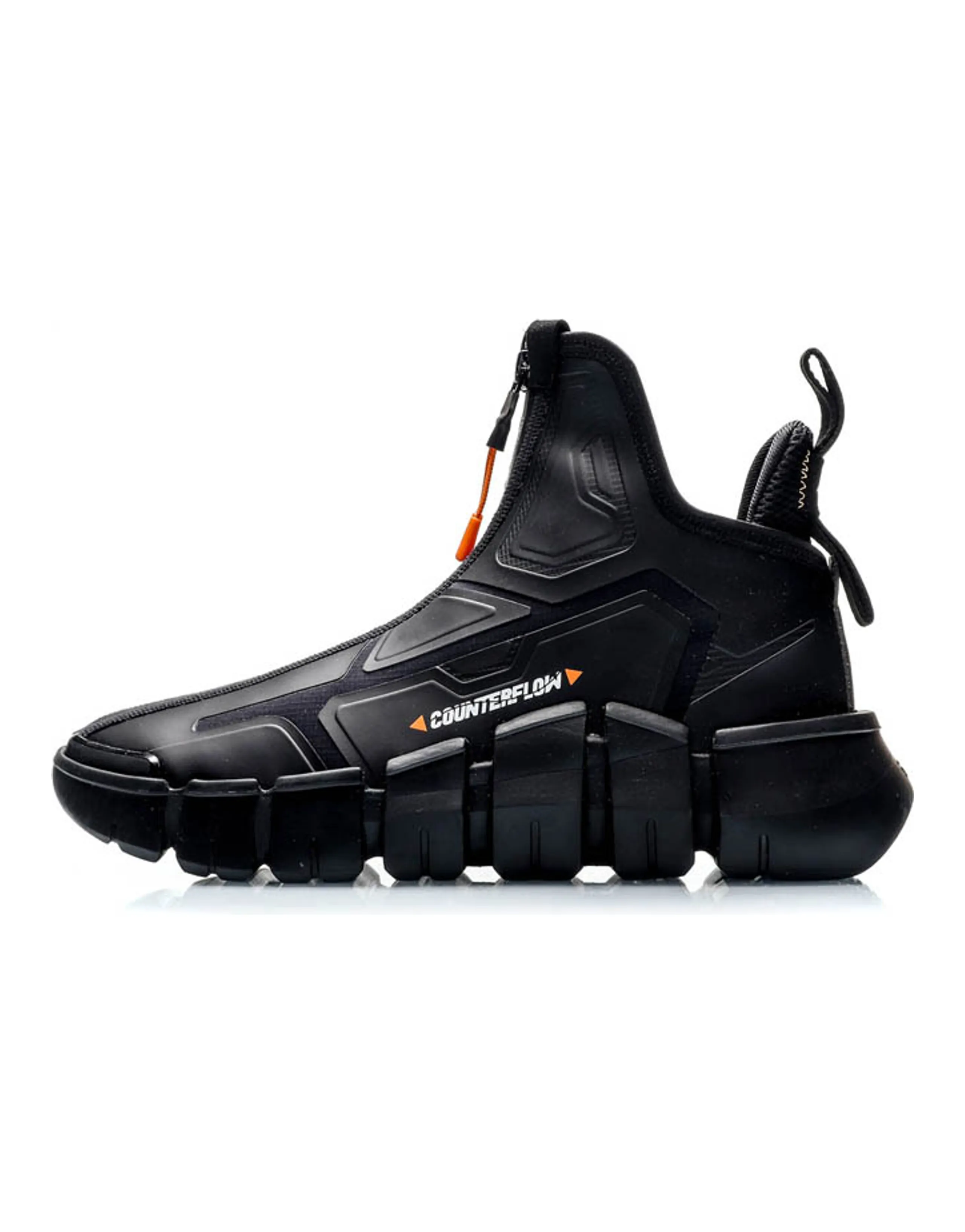LINING CF Vintage Basketball Shoes Men High-Top Black