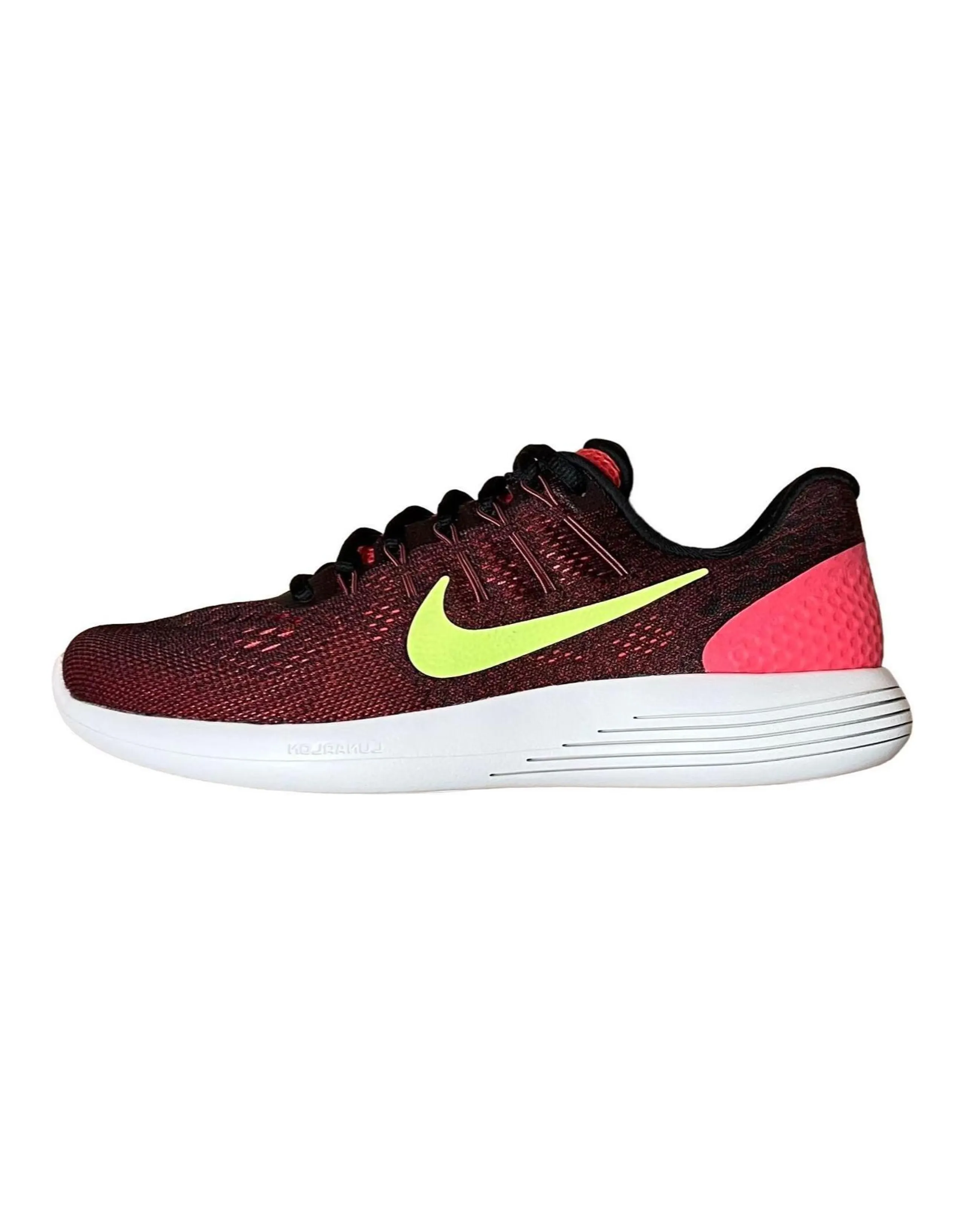 Nike Lunarglide 8 Cushioned Slip-Resistant Low-Top Running Shoes Men's Red