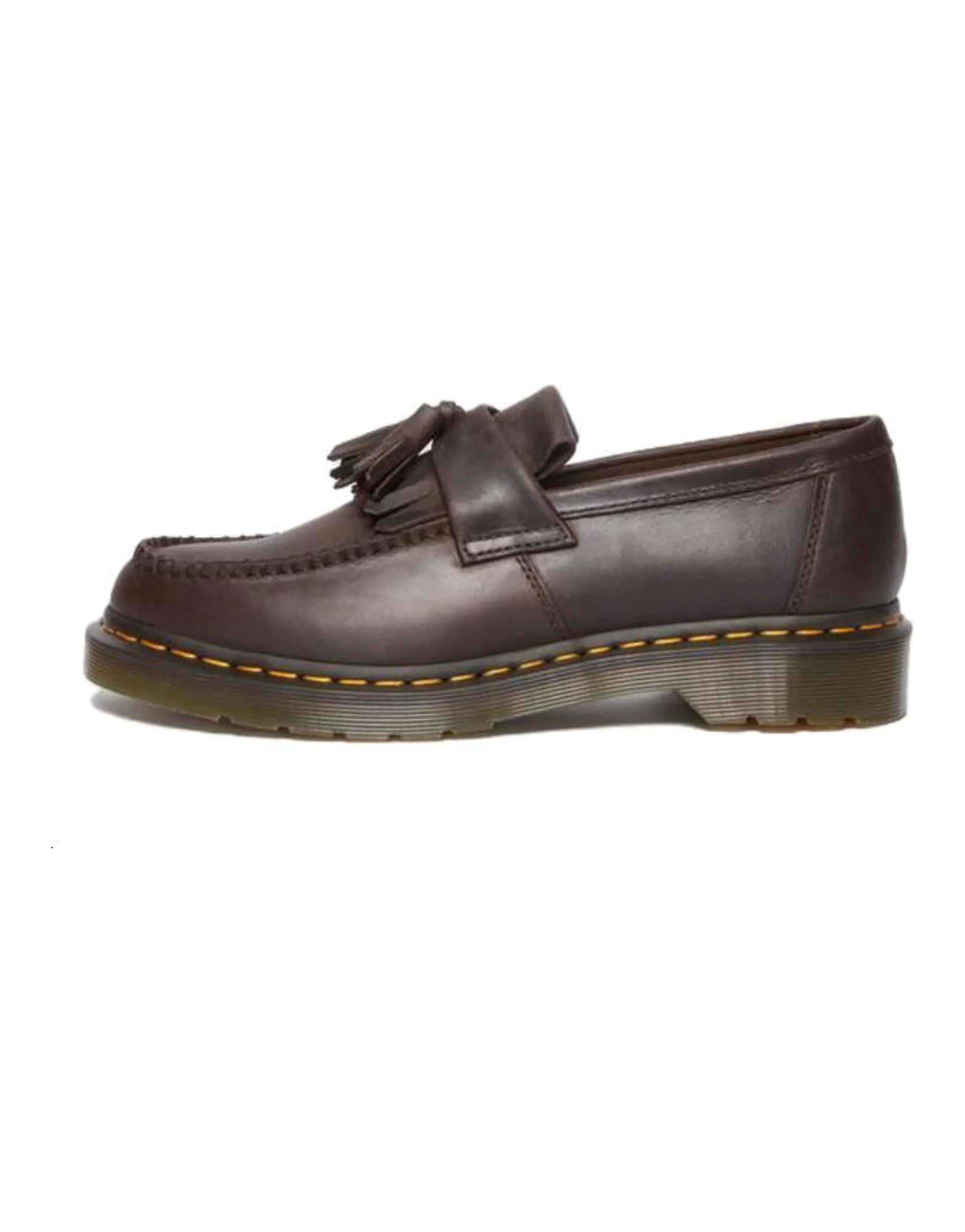 Dr.Martens Adrian Crazy Horse Leather Tassel Loafers 'Dark Brown'
