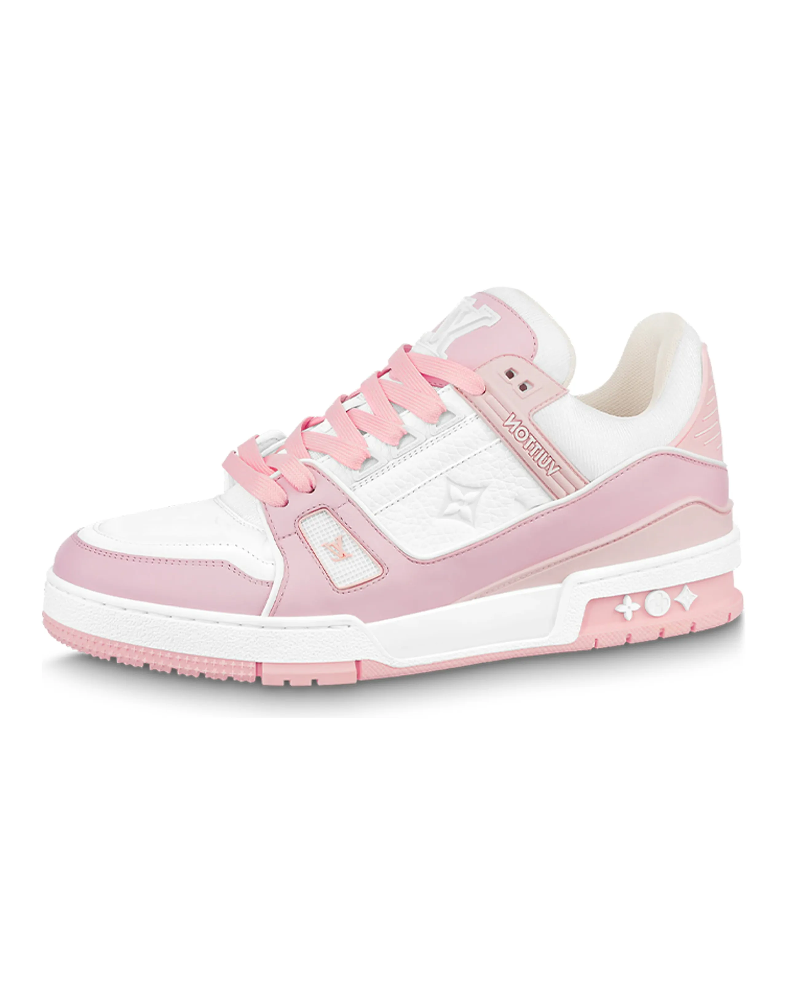LOUIS VUITTON Trainer Pink White Women's