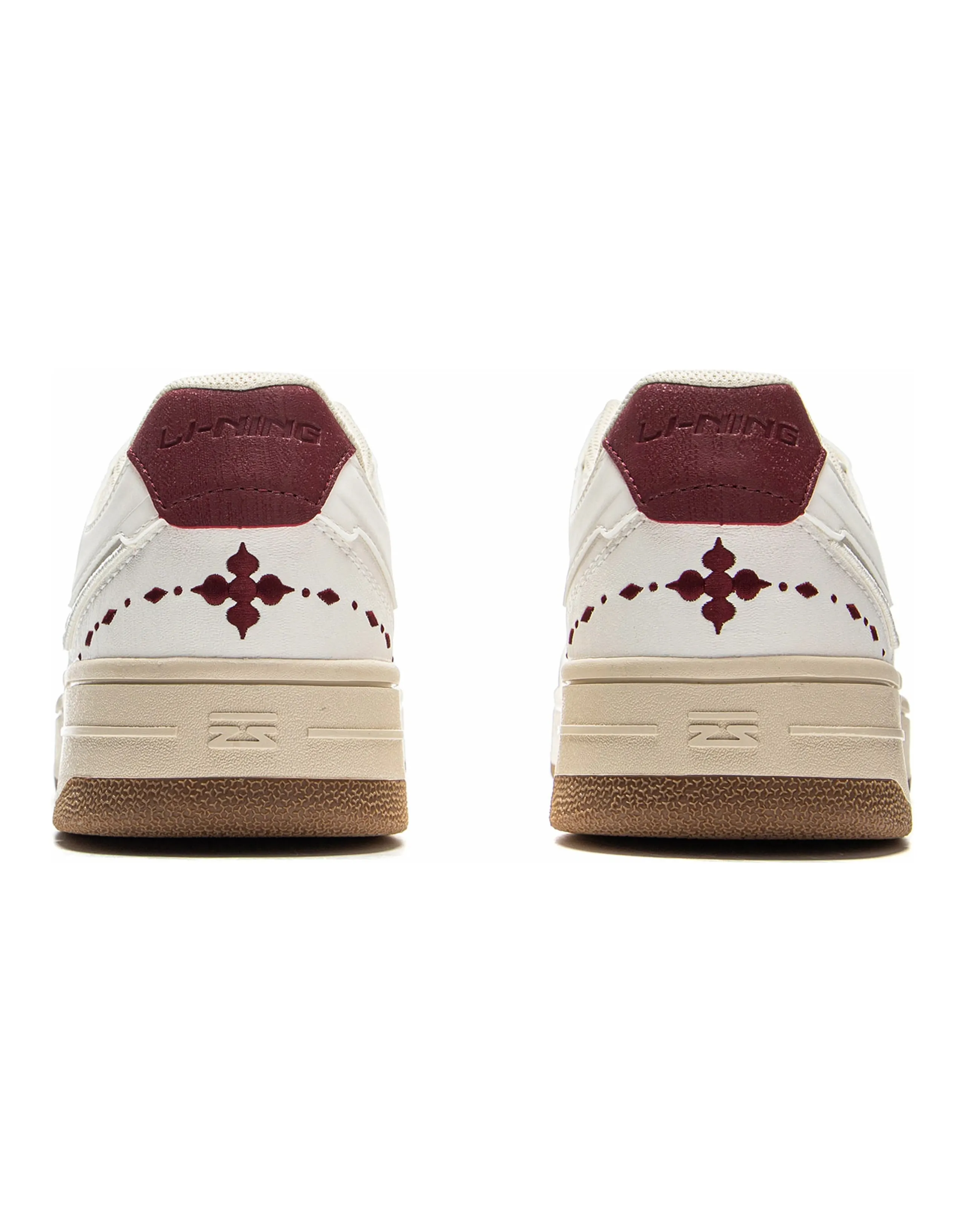 LiNing Tianji Slip Resistant Cushioning Abrasion Resistant Lightweight Low Top Skateboard Shoes Men's White Red