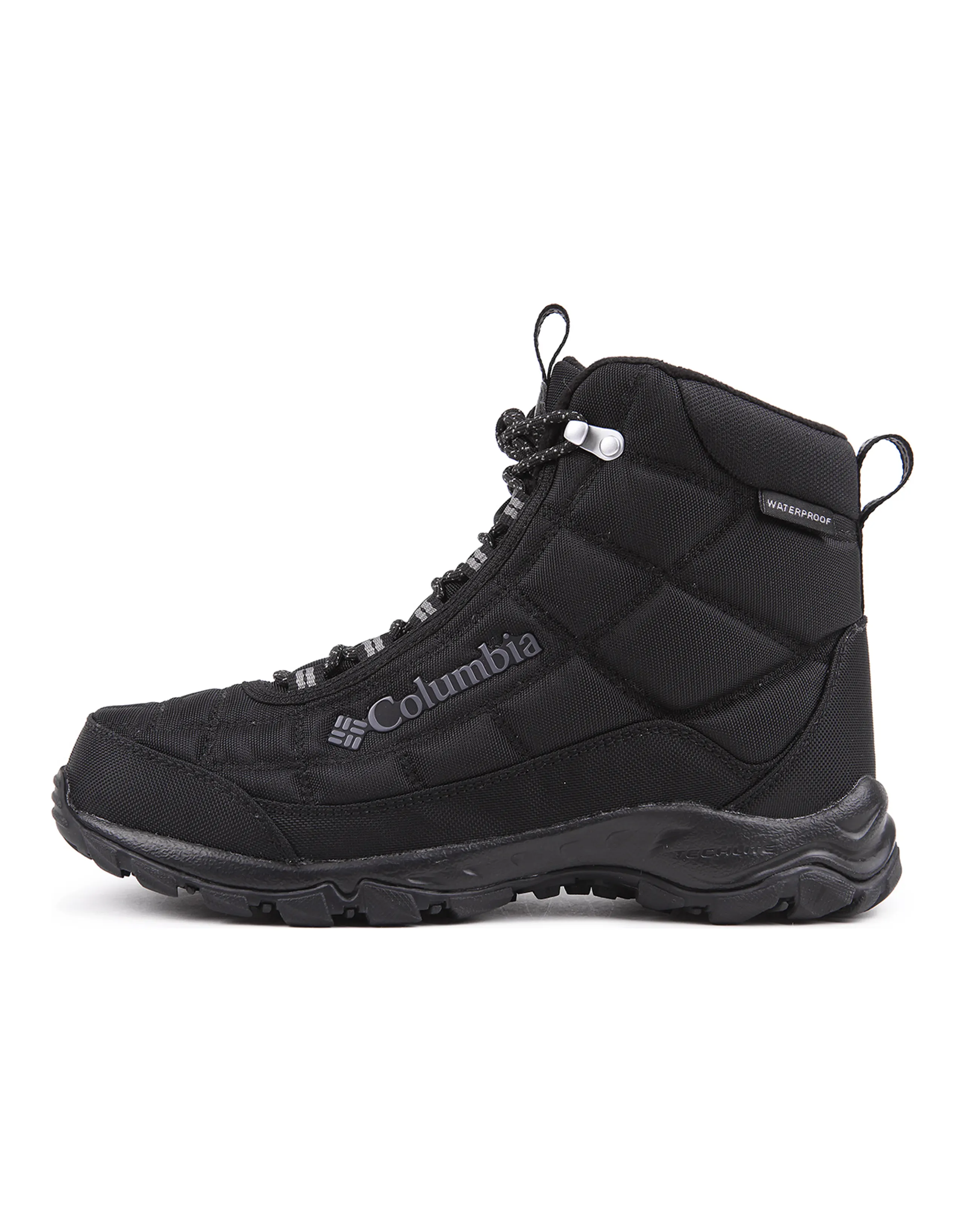 Columbia Cushioned Slip-Resistant Water-Resistant Warm High-Top Trekking Shoes Men's Black