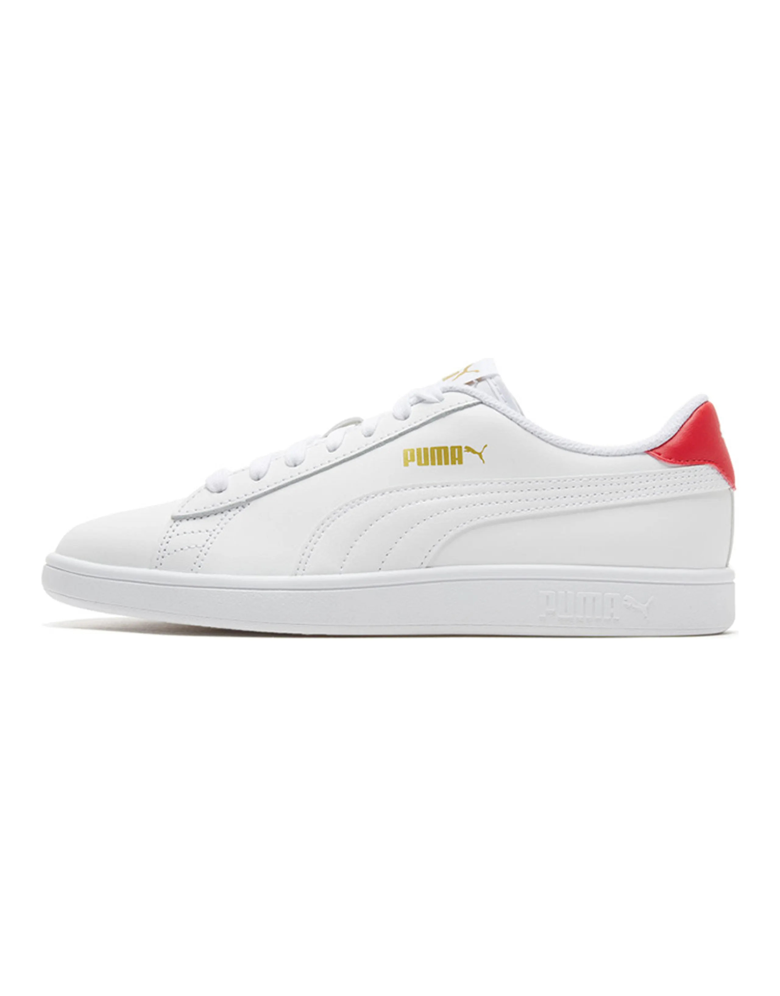 PUMA Smash V2 'White High Risk Red'