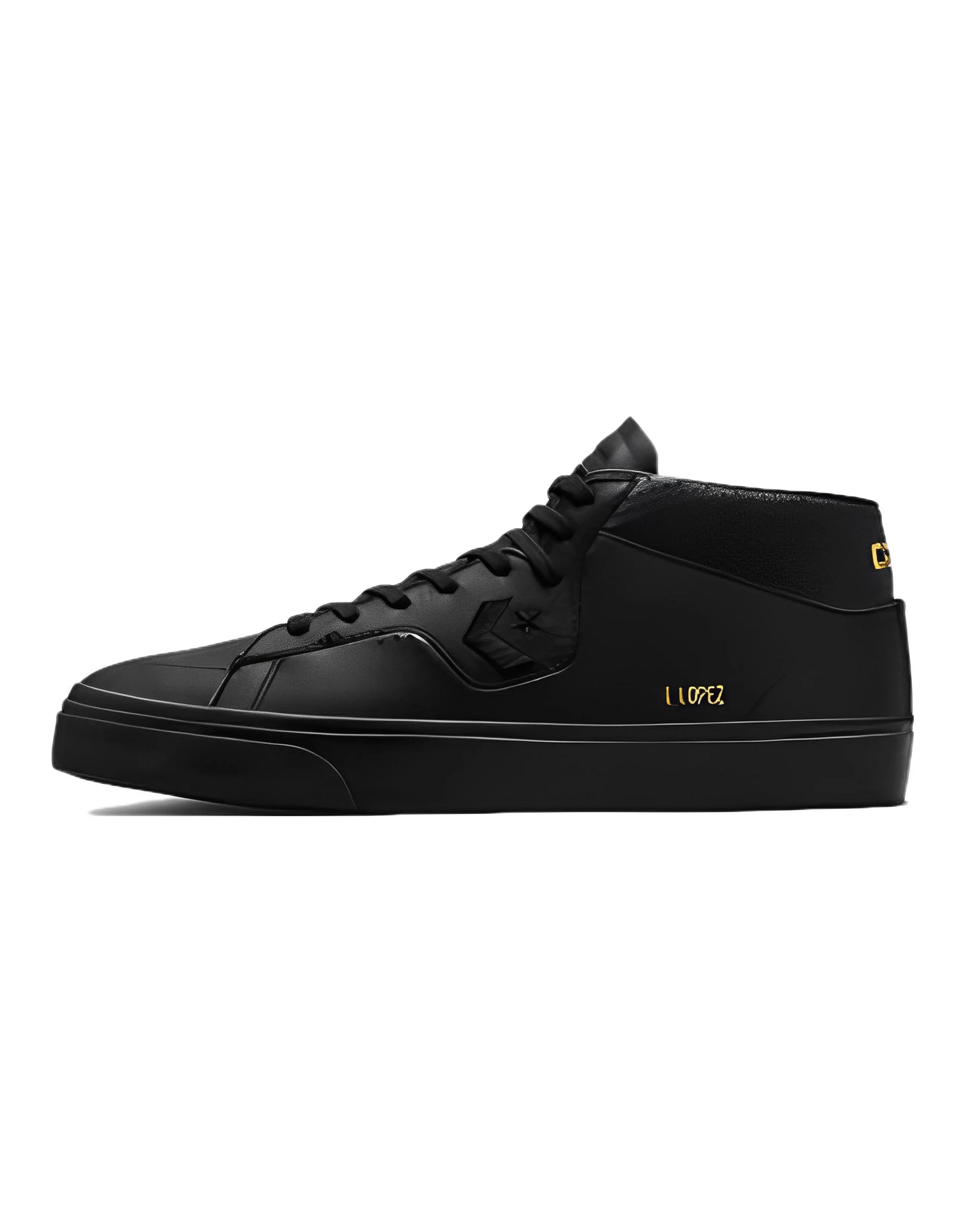 Louie Lopez Pro Converse Mid 'Mono Leather Triple Black'