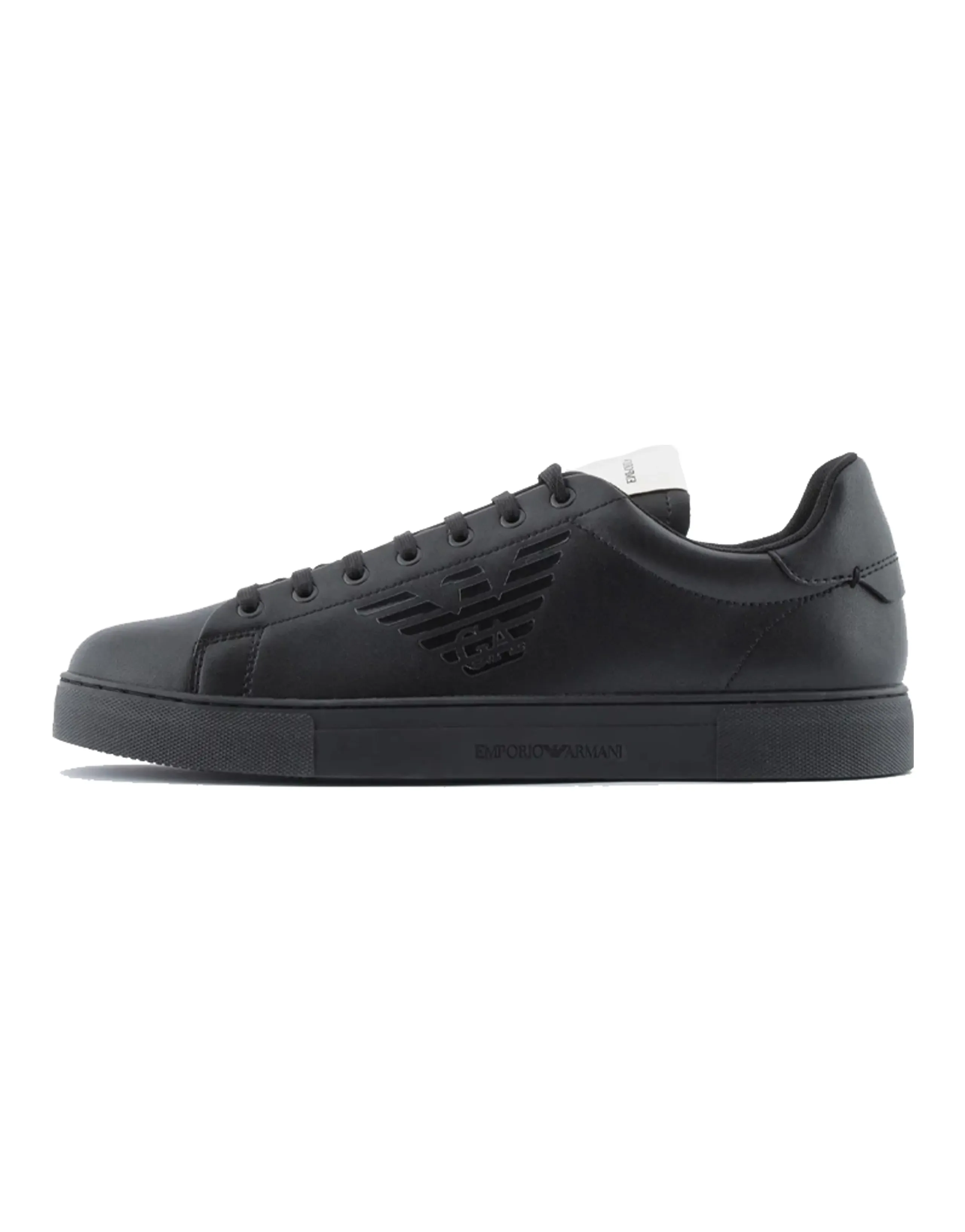 EMPORIO ARMANI Skateboard Shoes Men Low-Top Black
