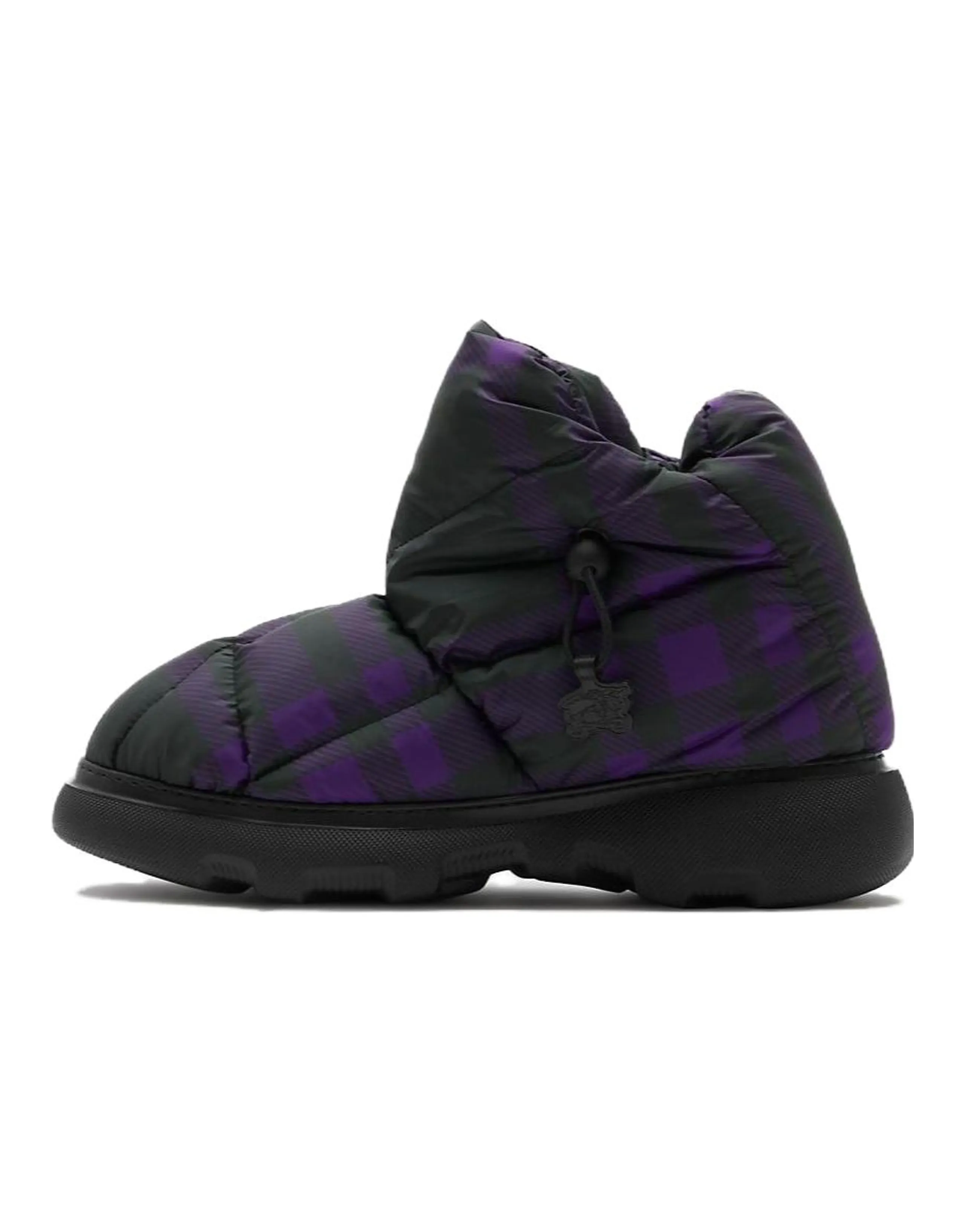 Burberry Comfort Warm Ankle Boots Men's Black Purple