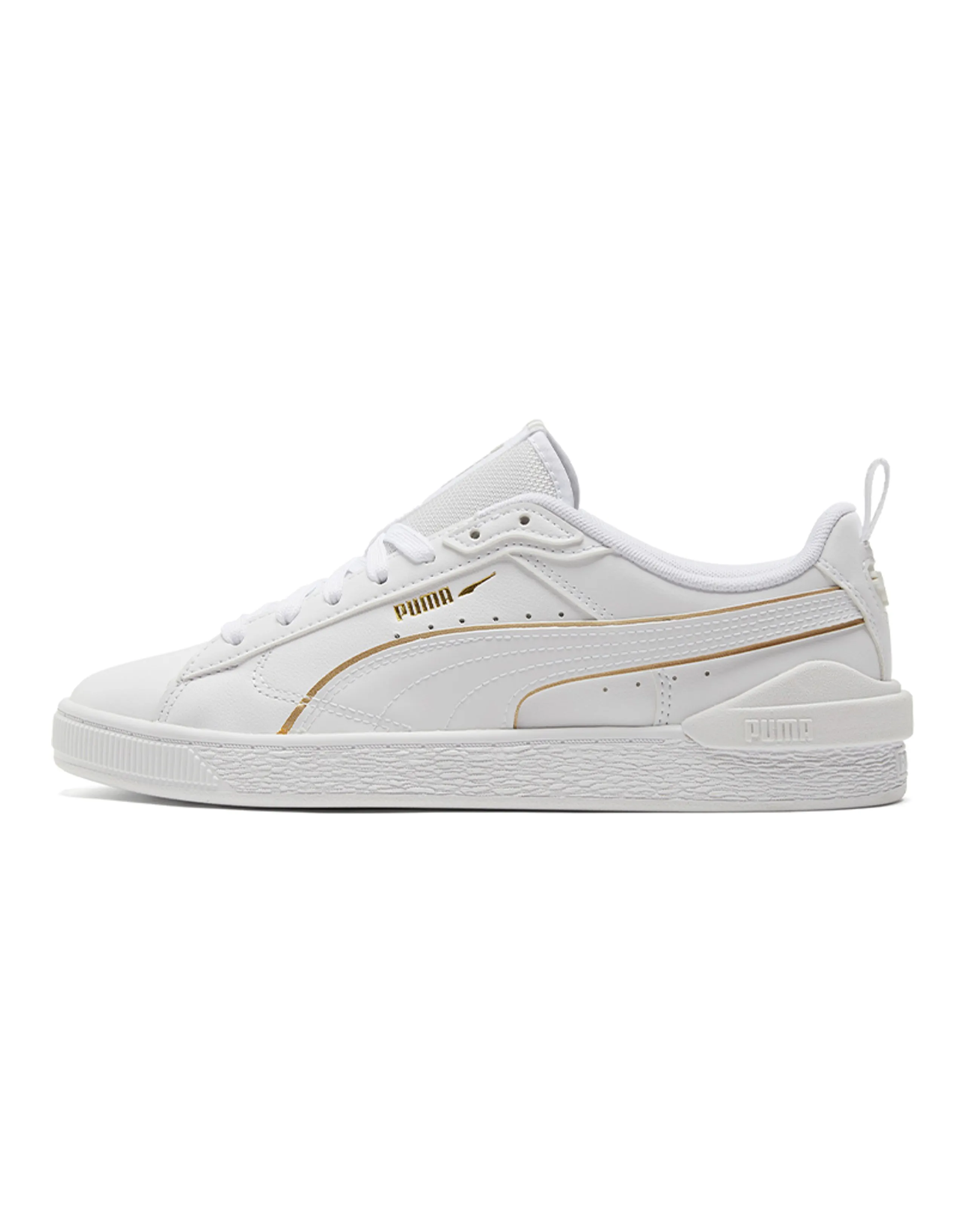 PUMA Suede Bloc 'Liquid Metal White Team Gold'