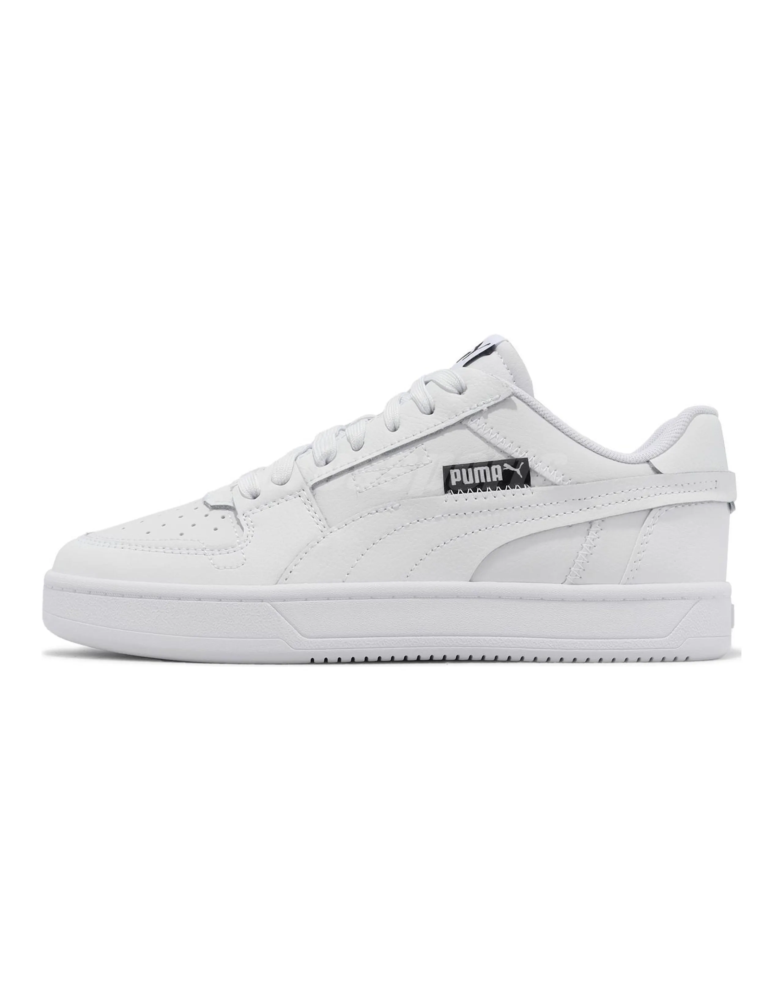 PUMA Caven 2.0 Leather Cowhide Fabric Synthetic Leather Comfortable Versatile Cushioning Wear-Resistant Breathable Low-Top Casual Sneakers Unisex White