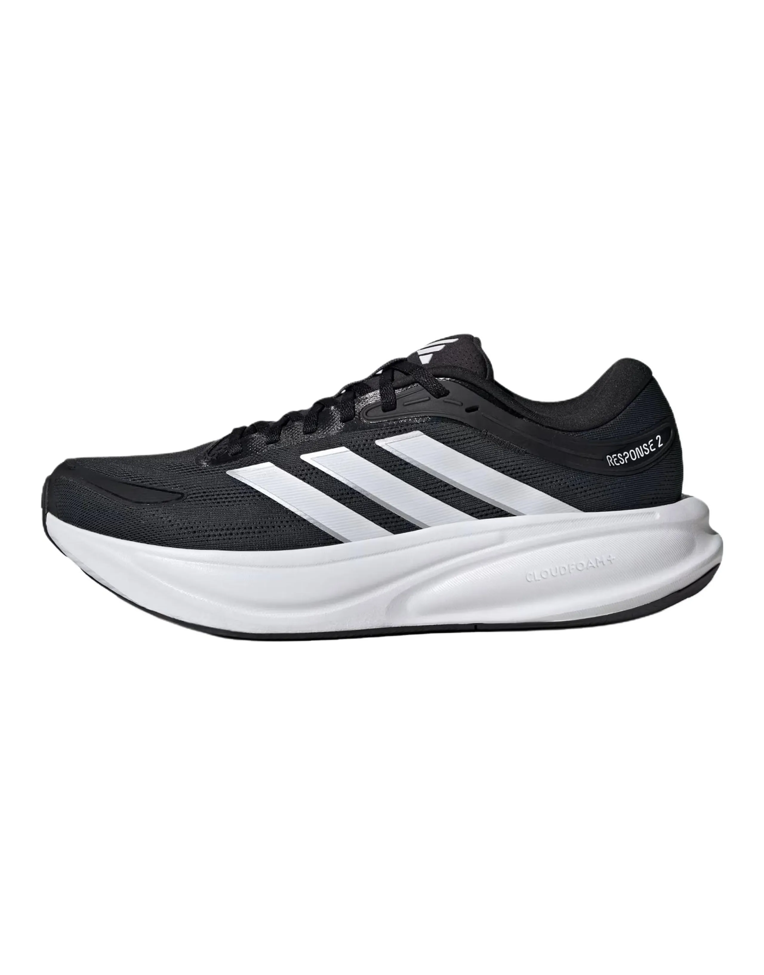adidas Response 2.0 Comfortable Fit Breathable Supportive Responsive Running Shoes Men's Black
