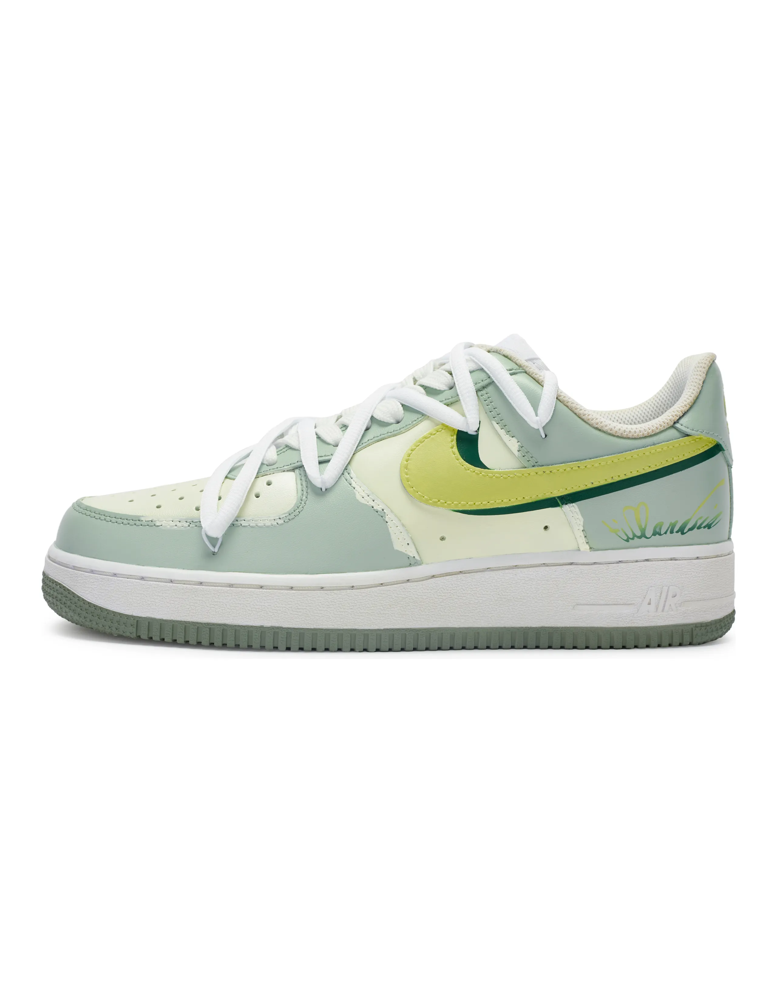 Nike Air Force 1 Skateboard Shoes Women's Low-Top Green