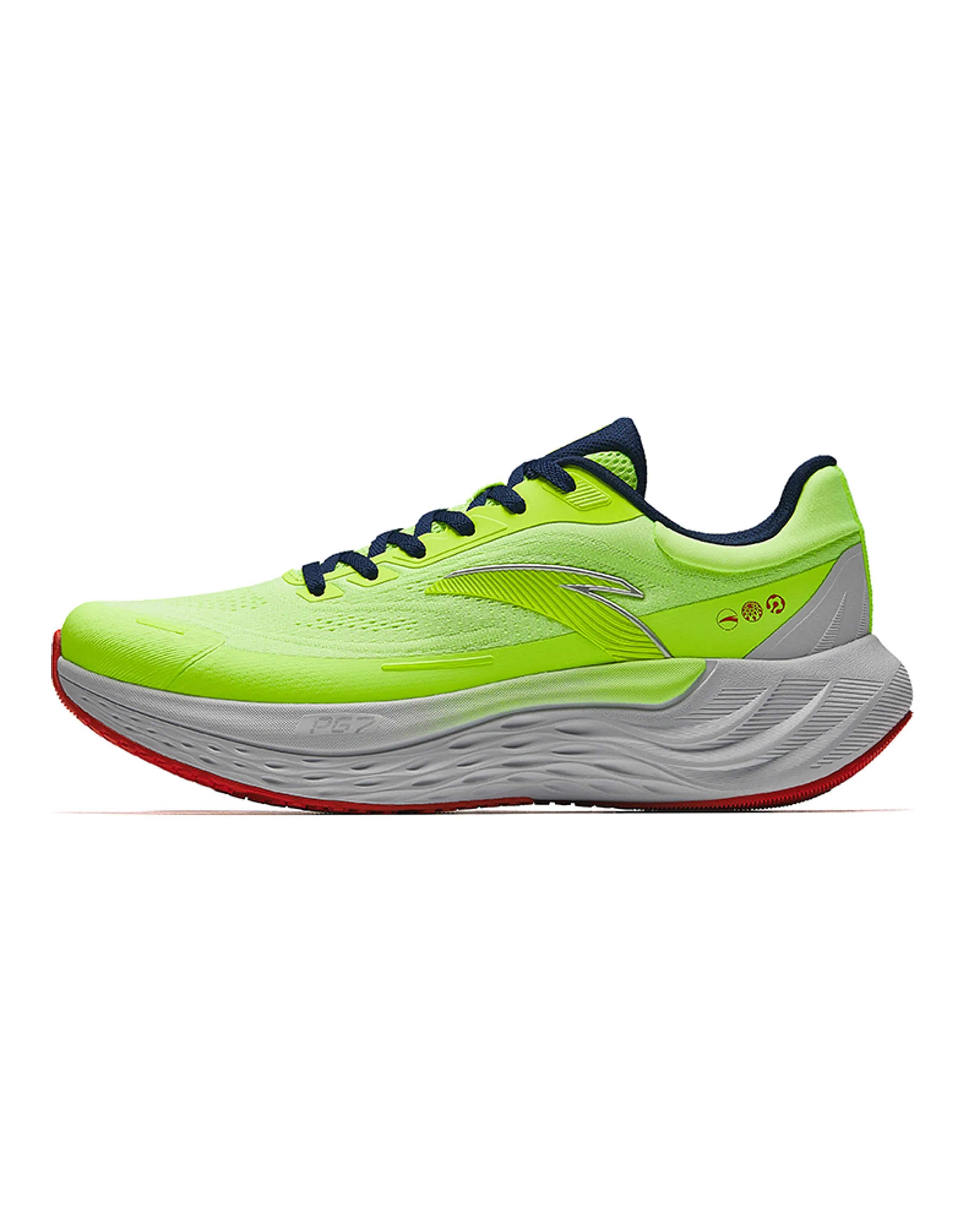 Anta Travel Step Low-Top Running Shoes Men's Fluorescent RF Green/Sand Gray