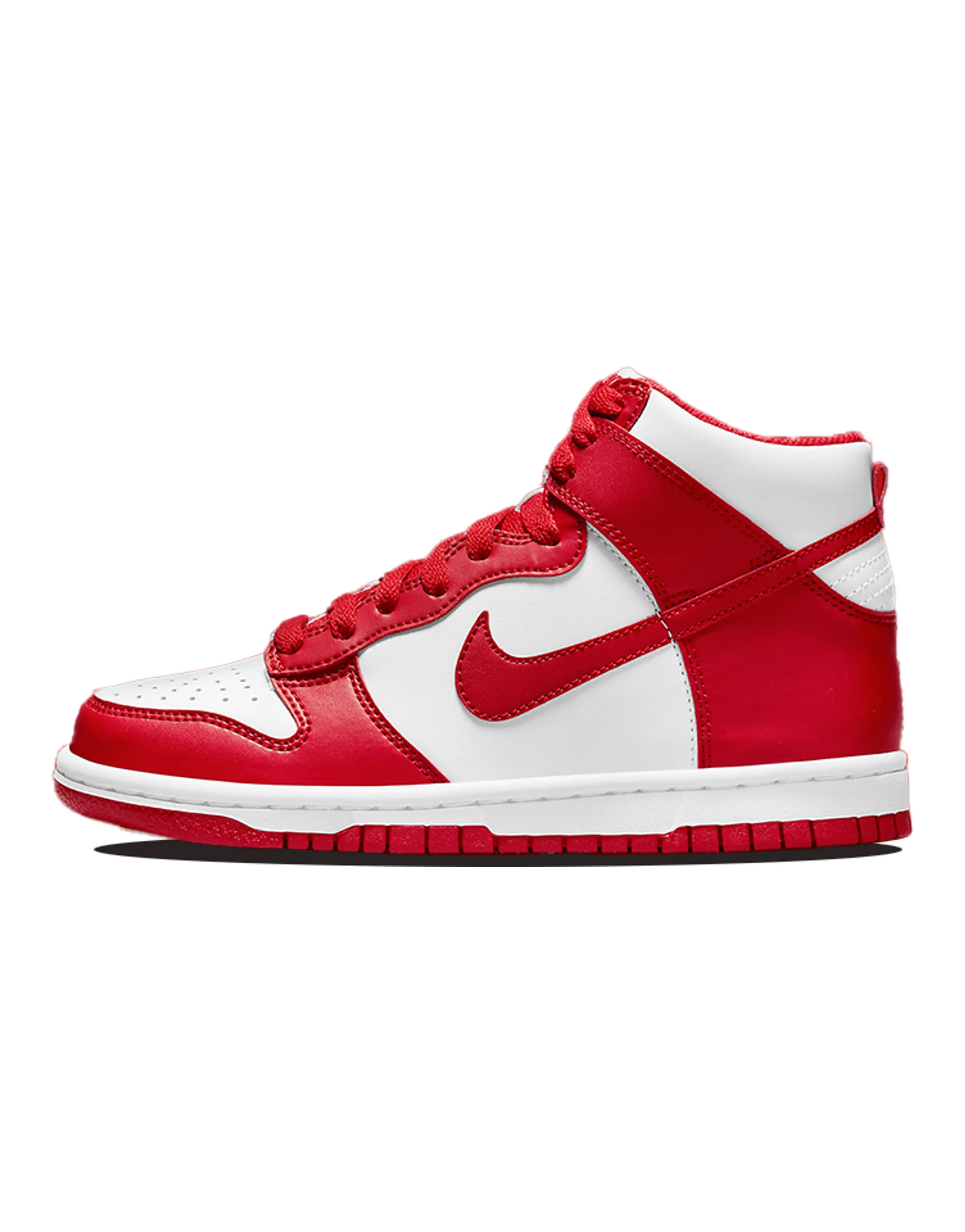 Nike Dunk High Championship White Red White Tongue Tag GS