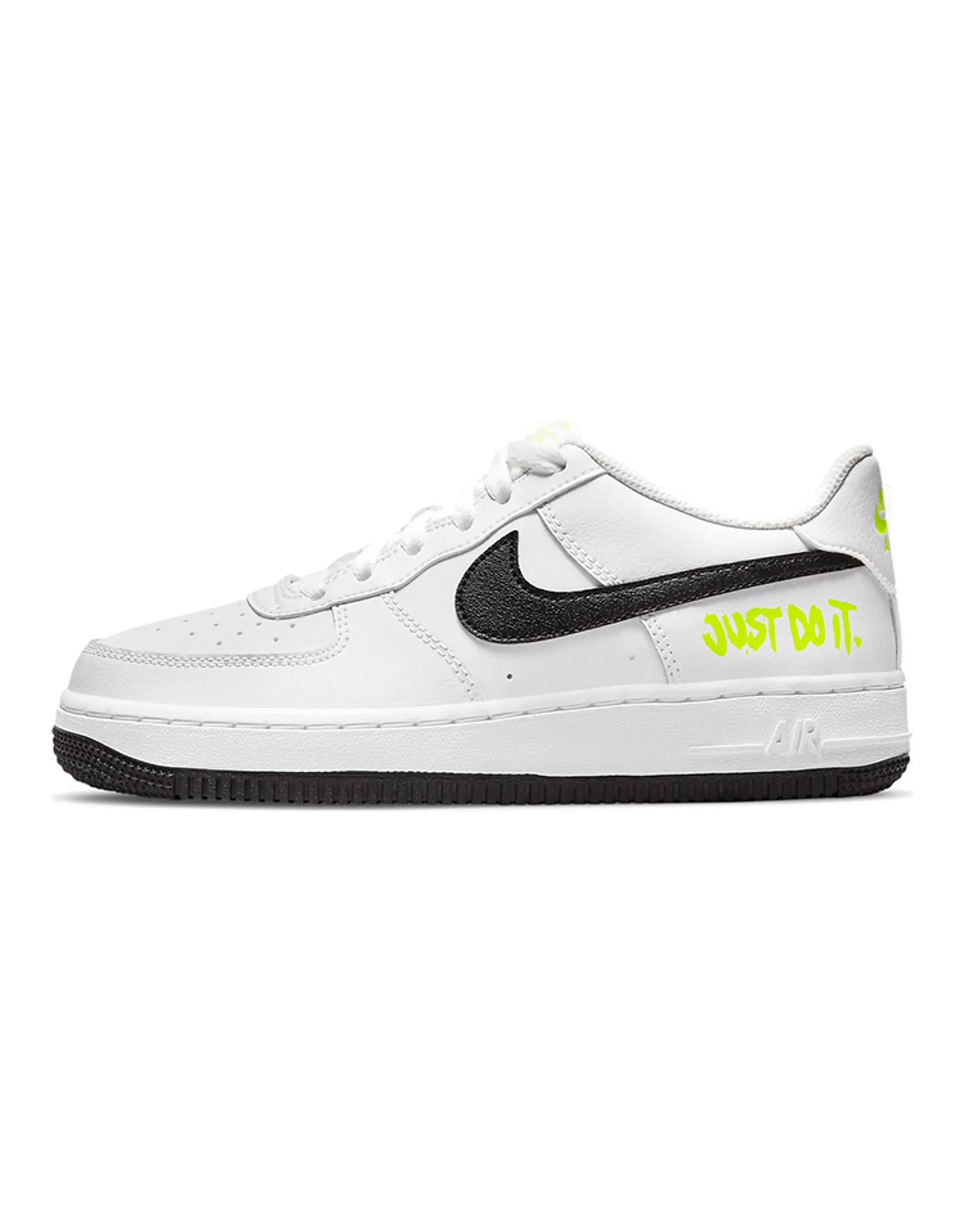 Nike Air Force 1 Low Just Do It White Volt GS