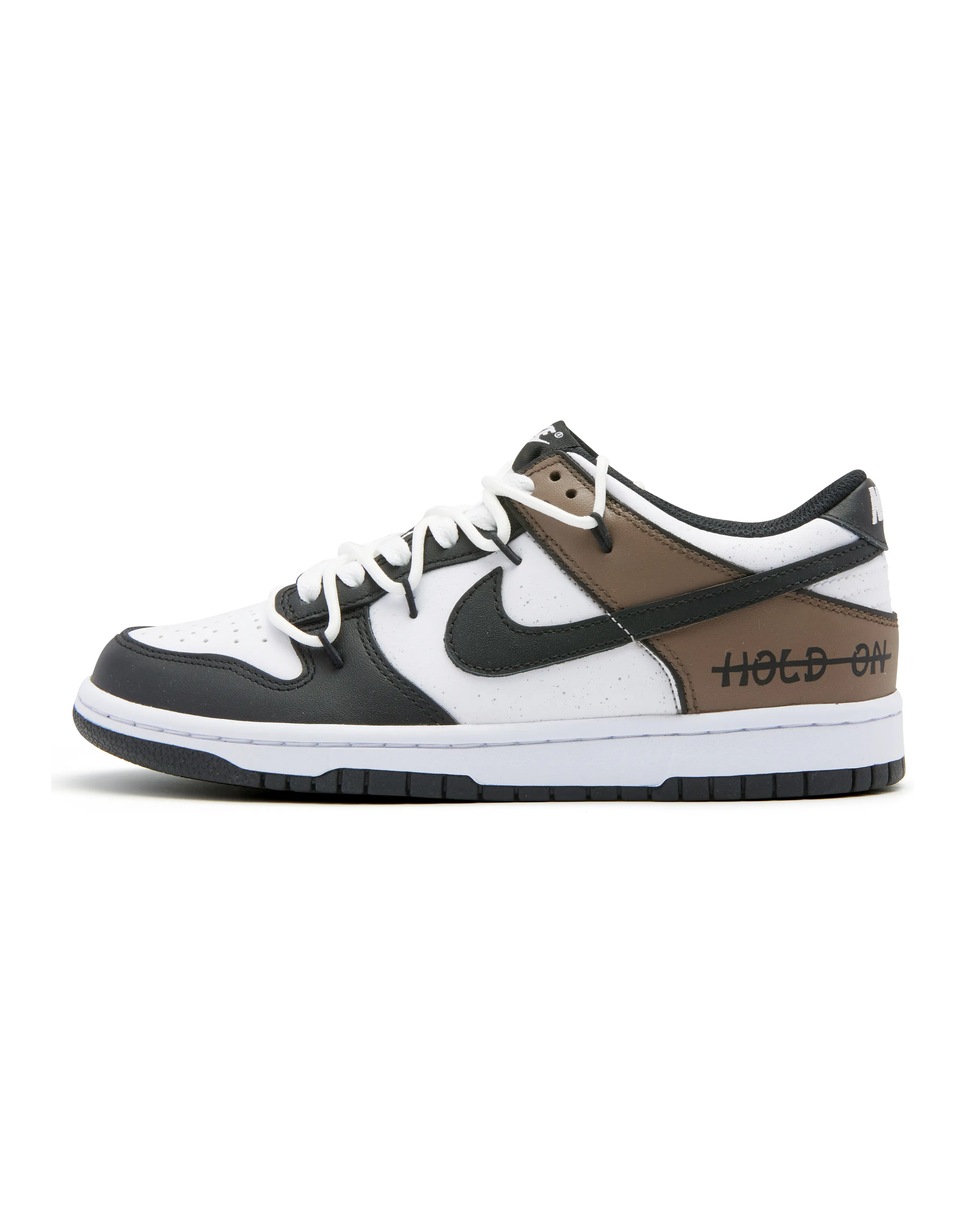 Nike Dunk Retro Anti-Slip Wear-Resistant Low-Top Skateboard Shoes Unisex Black Brown