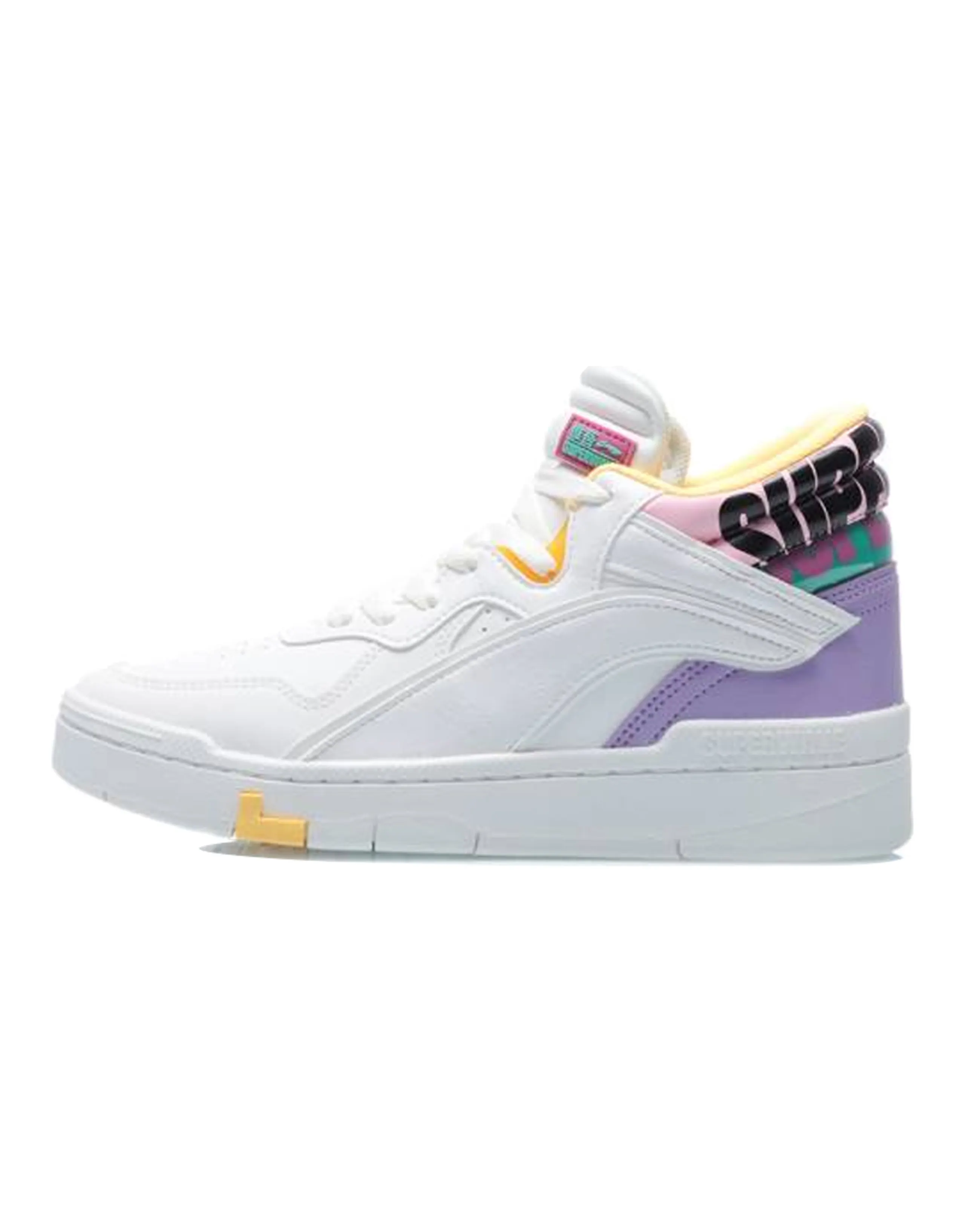 LiNing Wave Superwave Mid Mid-Top Skateboard Shoes Women's White Purple