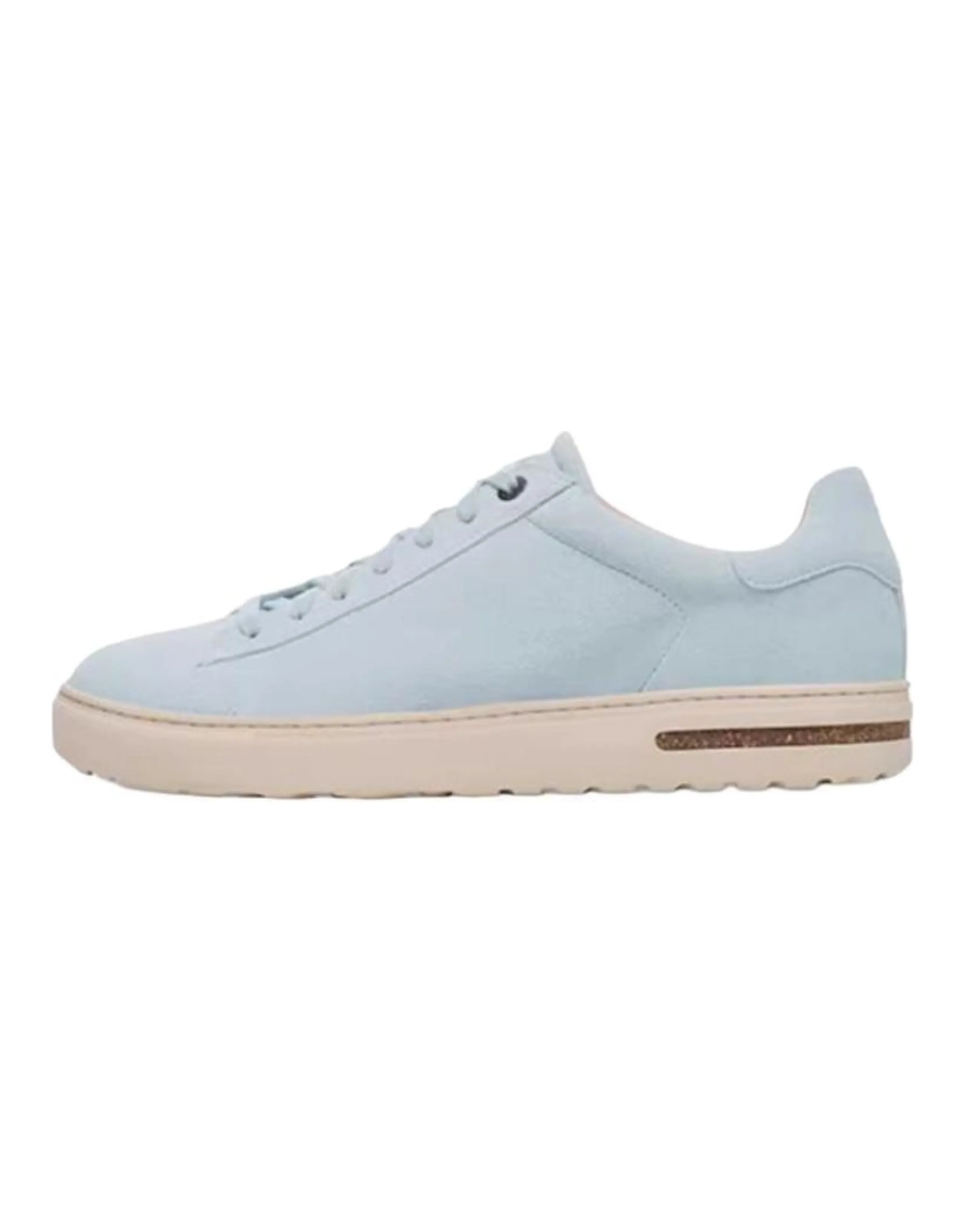 Birkenstock Bend Cowhide Retro Round Toe Low-Top Skate Shoes Unisex Light Blue Narrow