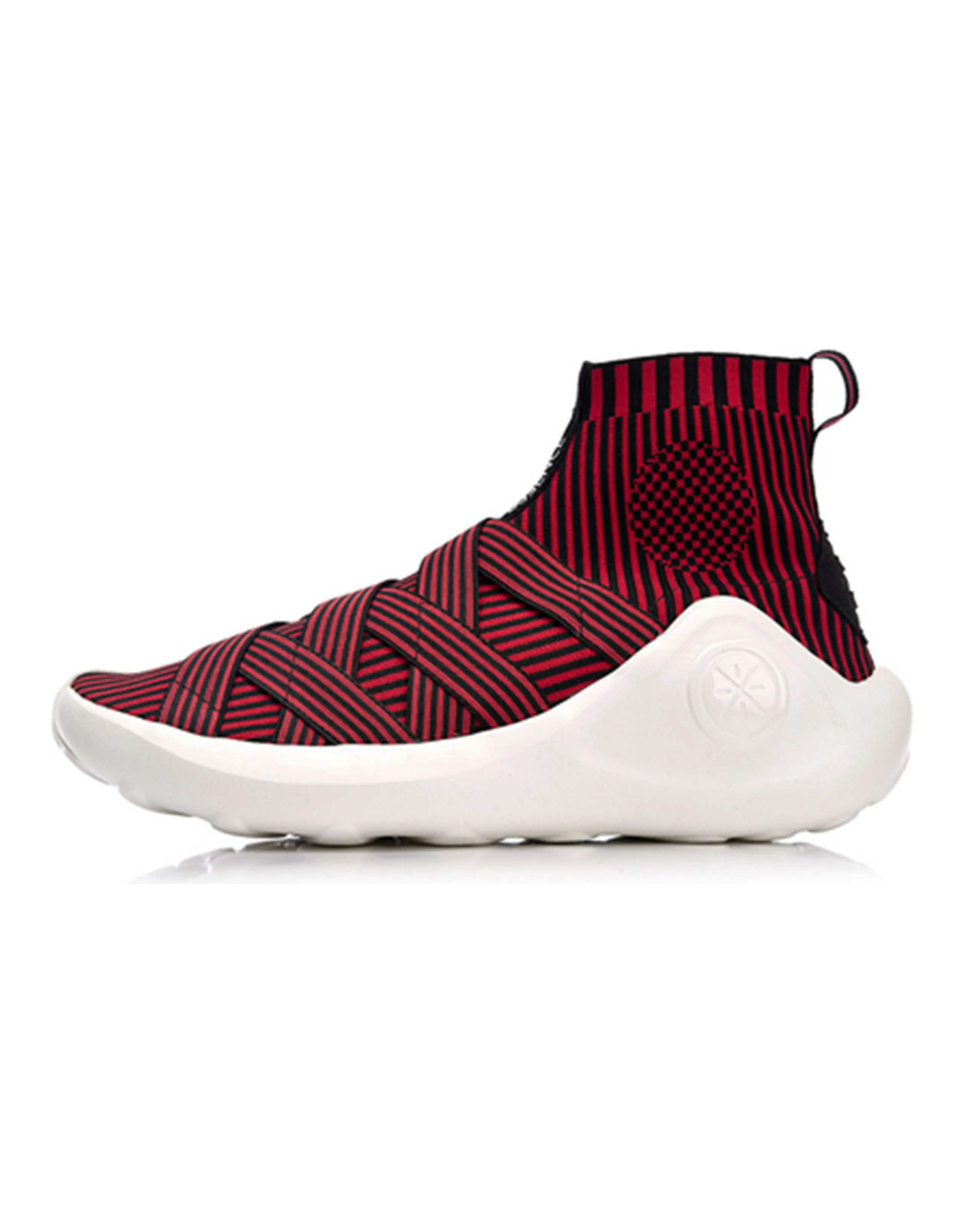 LiNing Essence High Top Vintage Basketball Shoes Men's Black Red