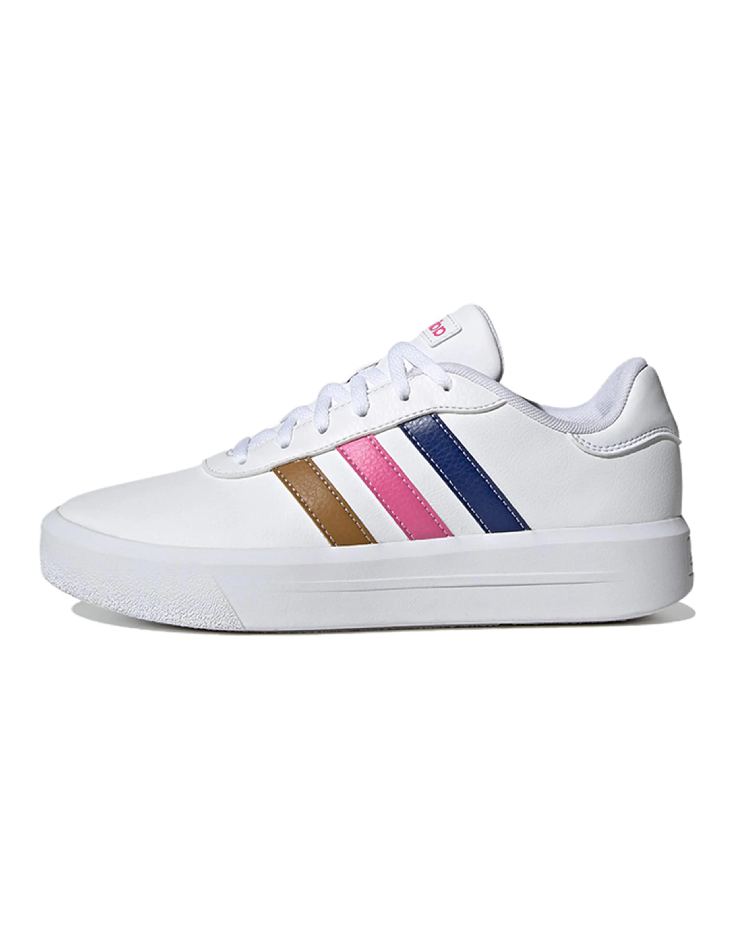 Adidas Neo Women's Court Platform 'White Purple Pink Brown' Women's