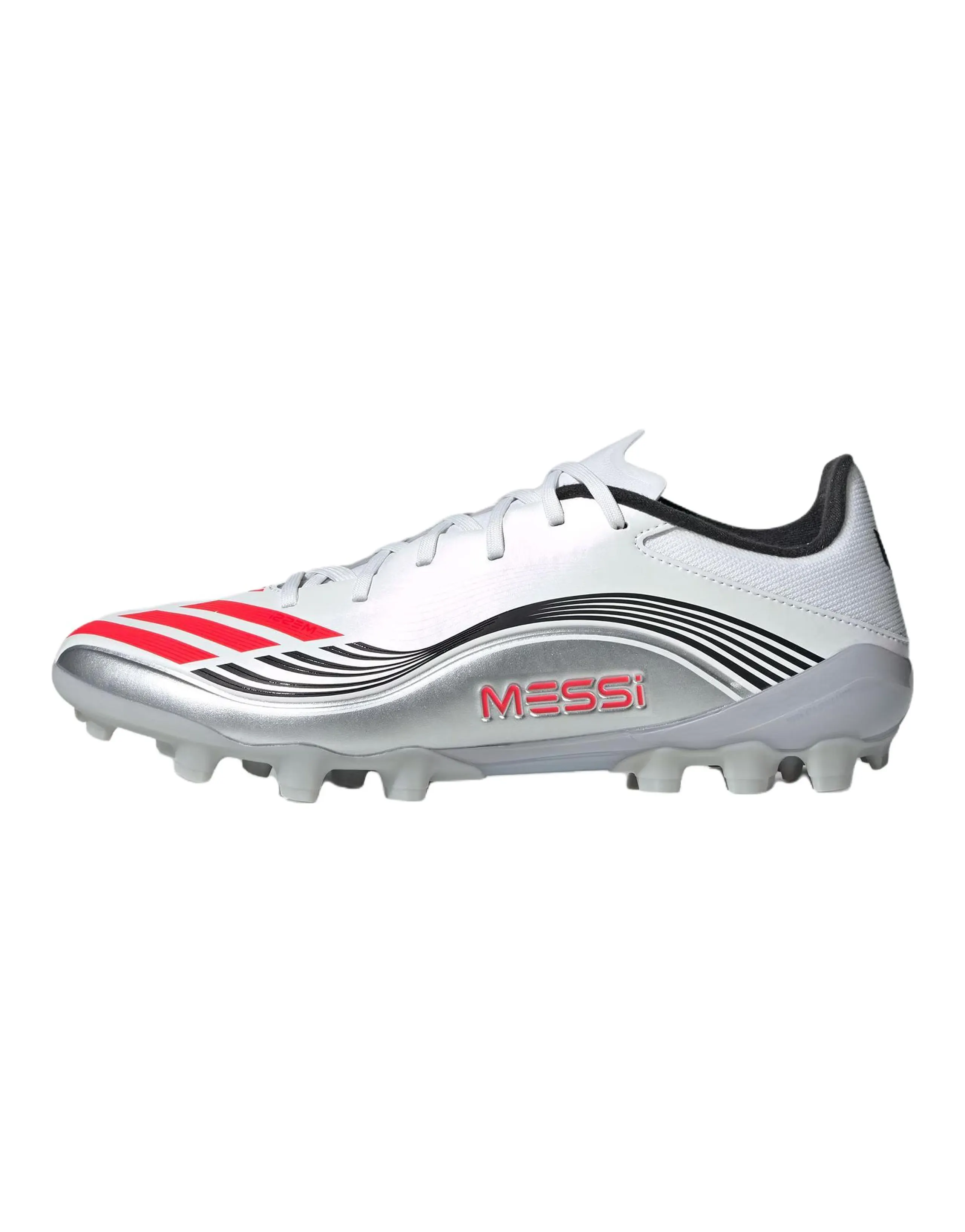 adidas F50 Series MESSI LEAGUE Versatile Comfort Wear-Resistant Soccer Cleats Unisex Silver White