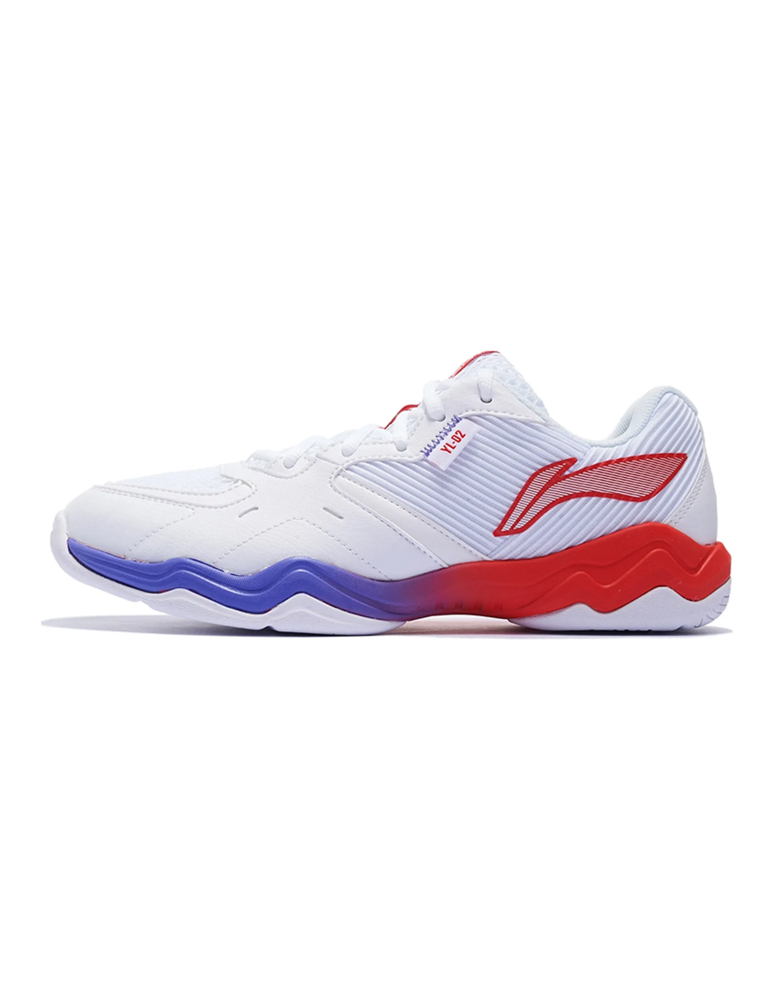 LiNing Yinlang 2 Fabric Synthetic Leather Cushioning Anti-Slip Wear-Resistant Low-Top Badminton Shoes Unisex Standard White
