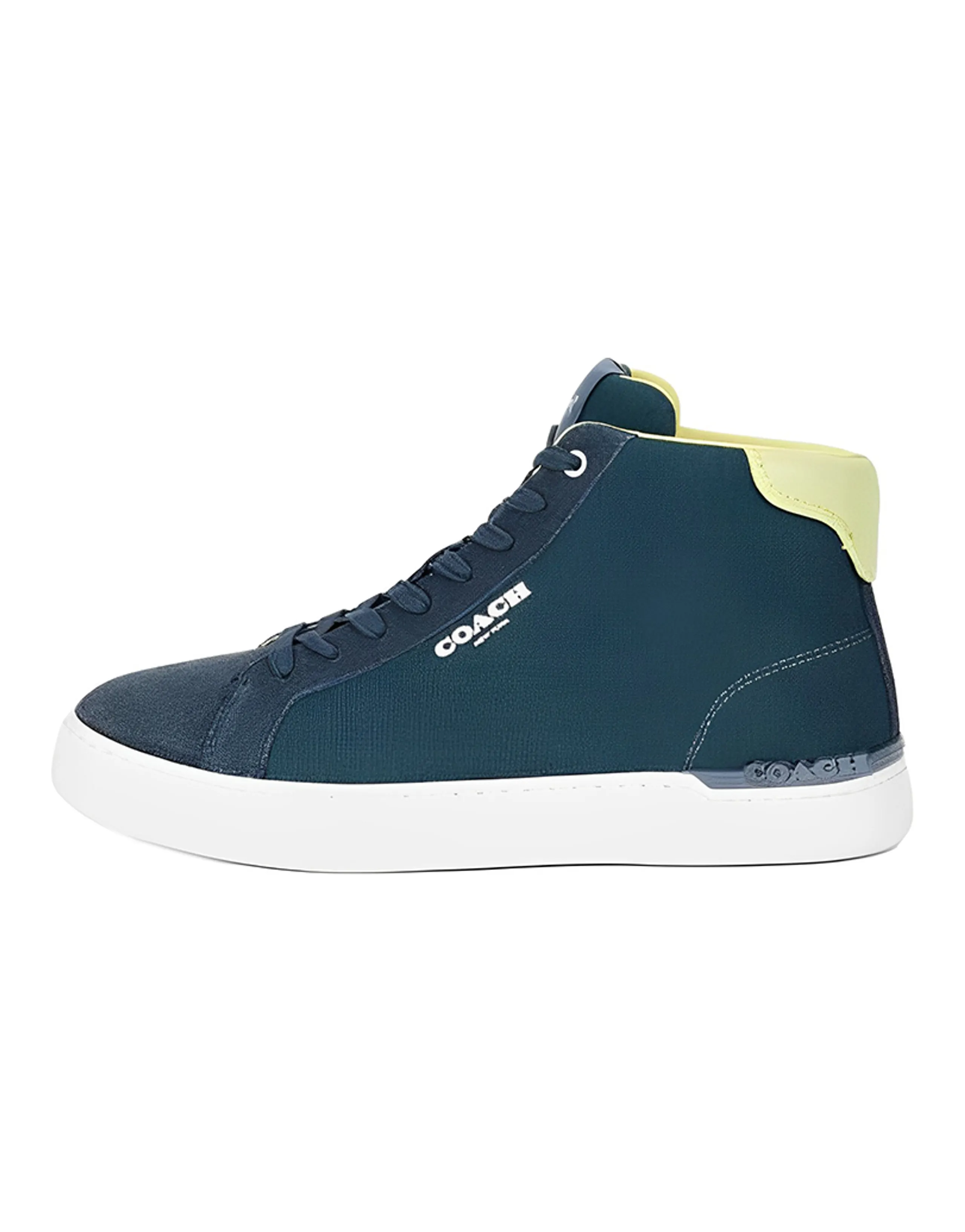 COACH Clip High-Top Skateboard Shoes Men's Turquoise