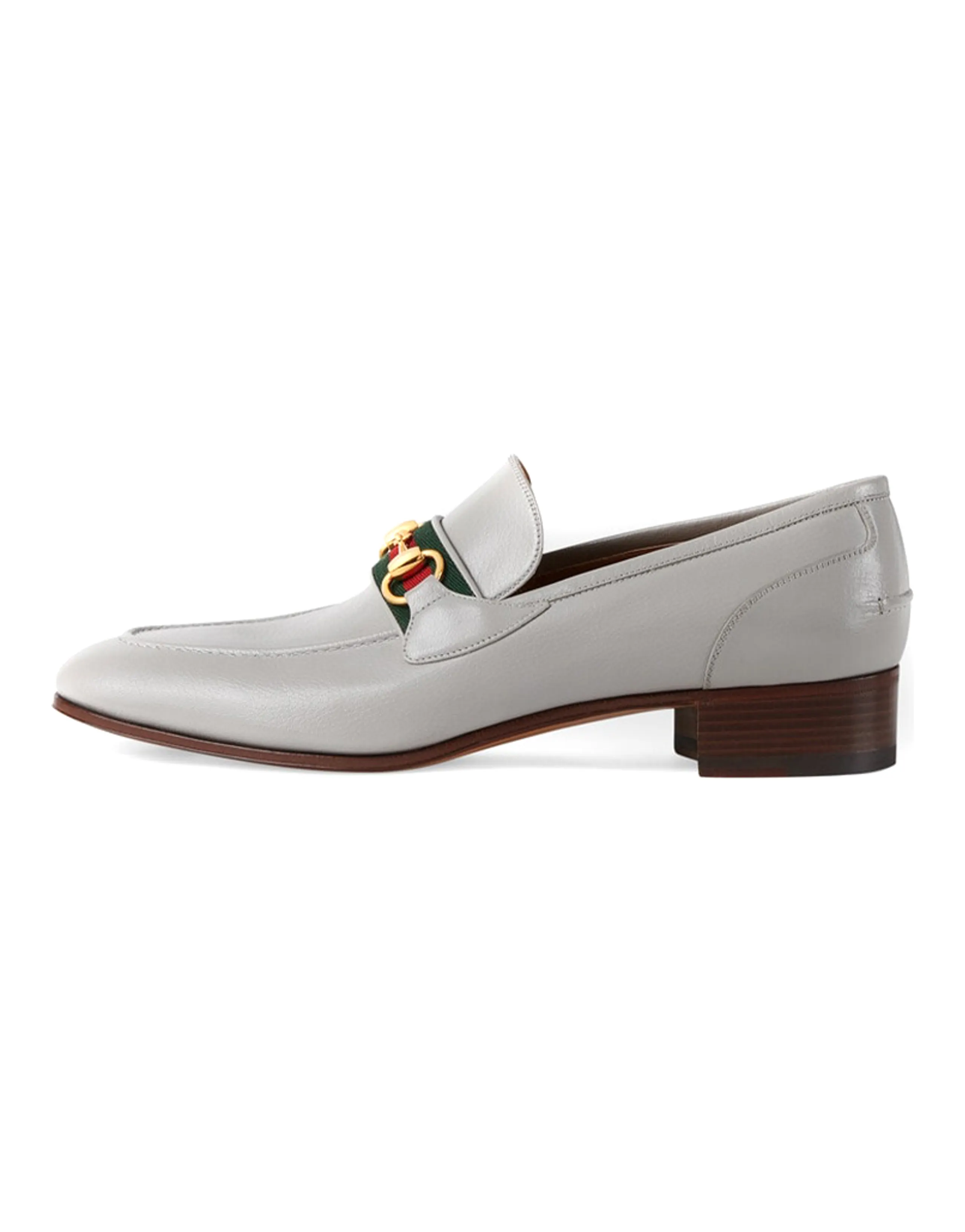 GUCCI Horsebit Casual Shoes Men's Gray