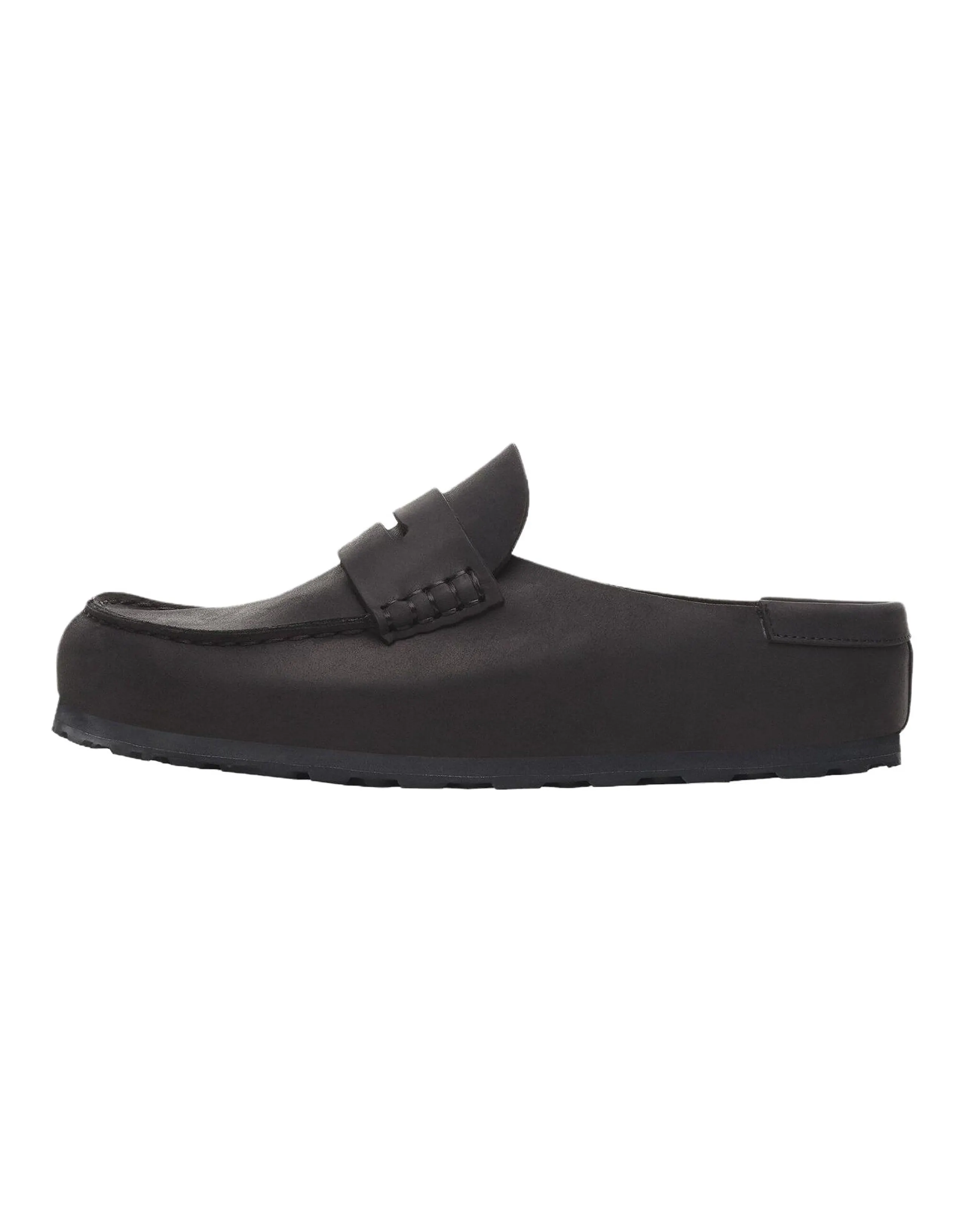 Birkenstock Naples Slip-On Retro Composite Sole Slip-Resistant Closed-Toe Sandals Unisex Black Narrow