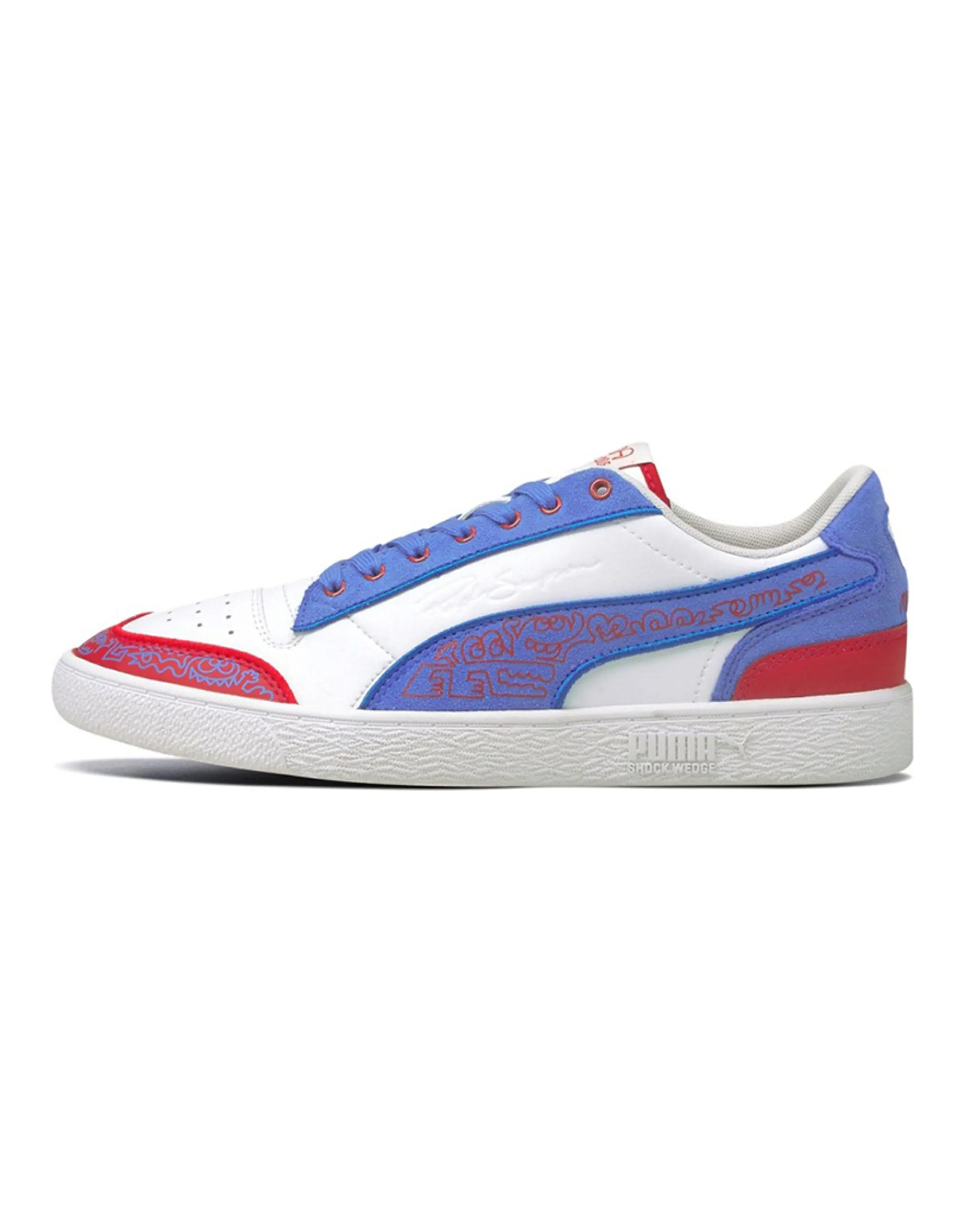 PUMA Ralph Sampson Mr Doodle Casual Shoes White/Blue/Red