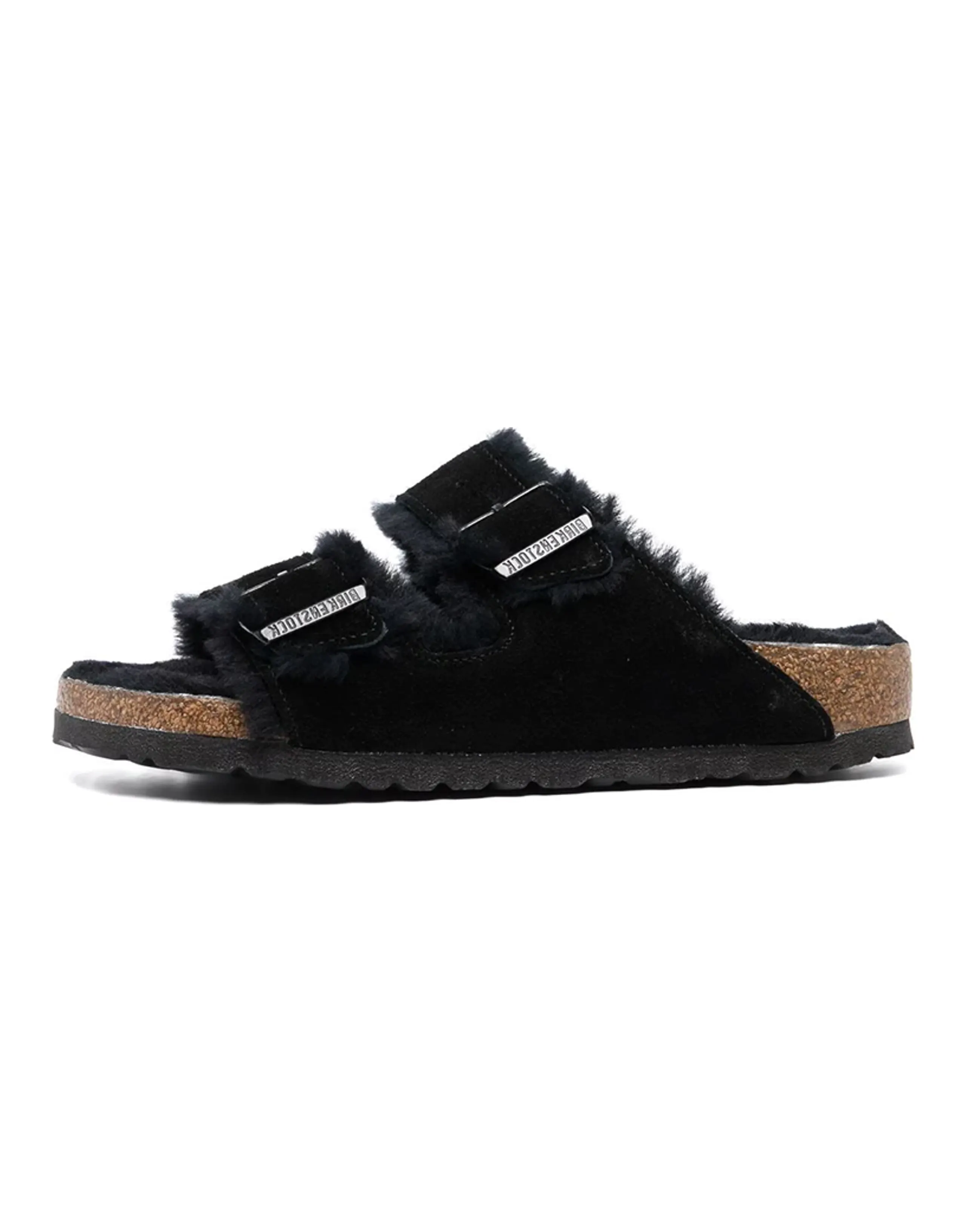 Birkenstock Arizona Suede Soft Sole Comfortable Fashion Sandals Black