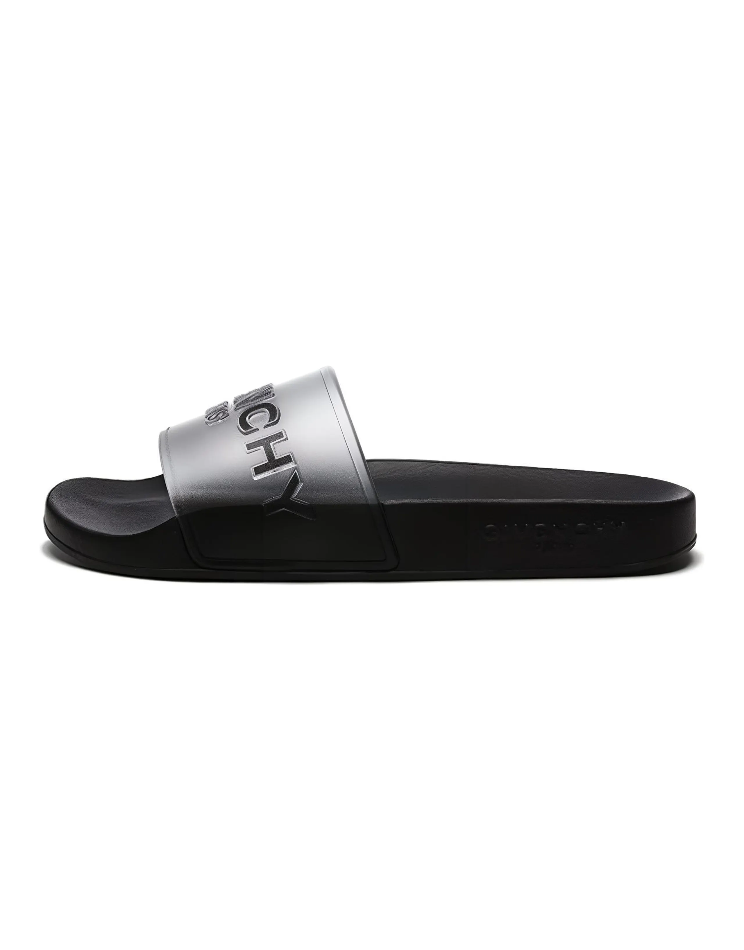 Givenchy Slides Sandals Transparent White Black