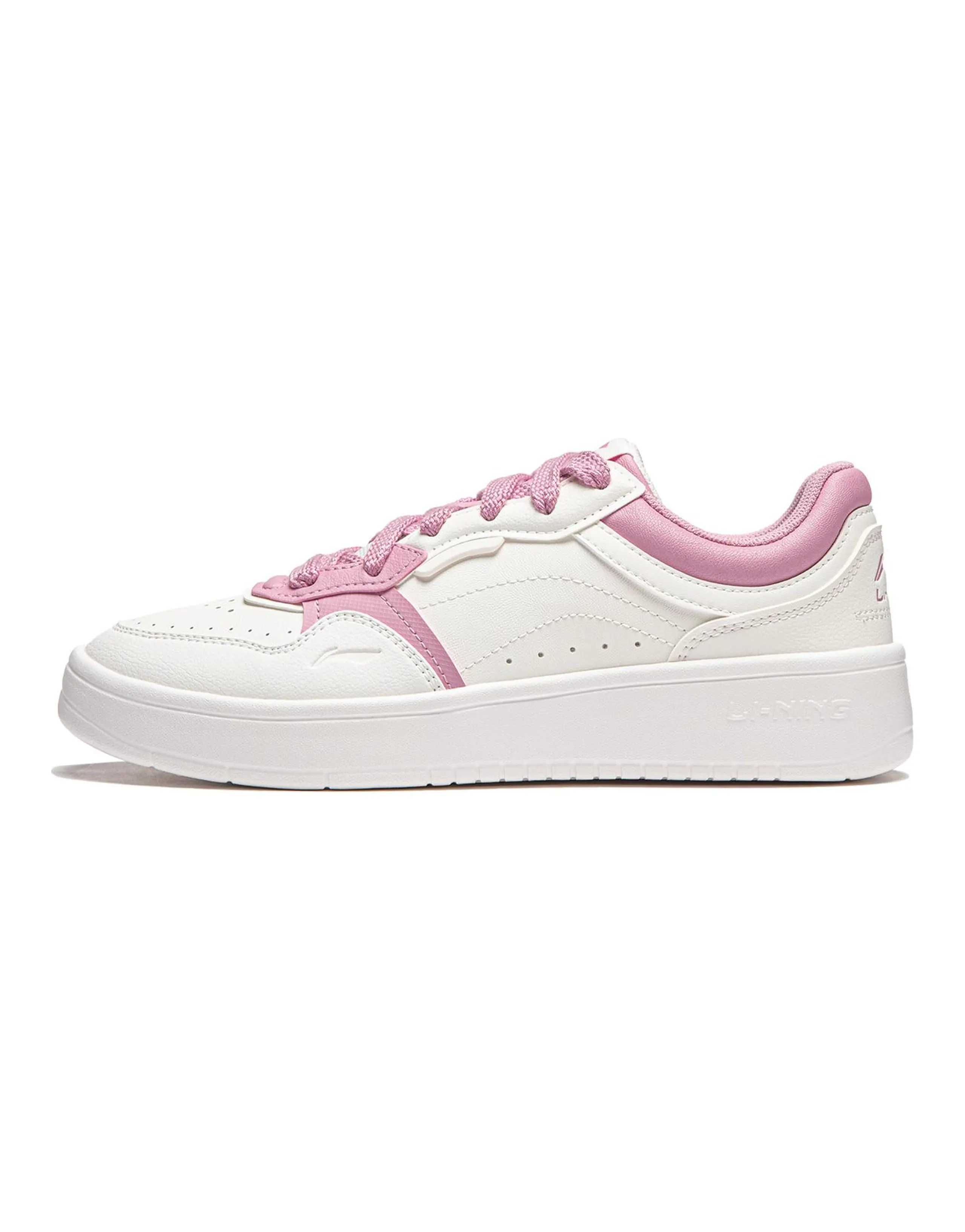 LINING Line 2.0 At The Beginning Skateboard Shoes Women's Low-Top Mist White/Sheer Pink