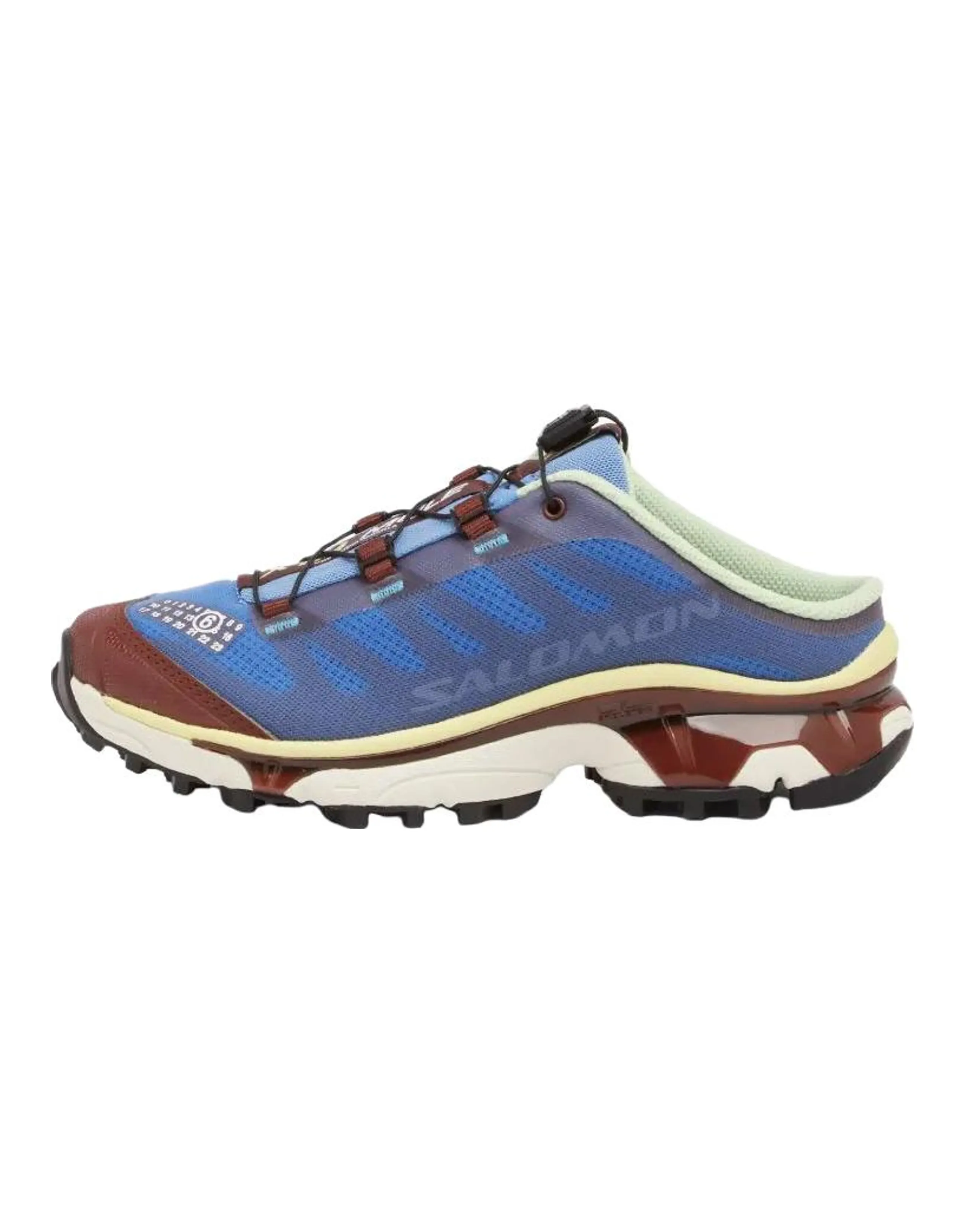 MM6 Maison Margiela x SALOMON Collaboration Color Block Platform Round Toe Closed-Toe Slides Women's Blue