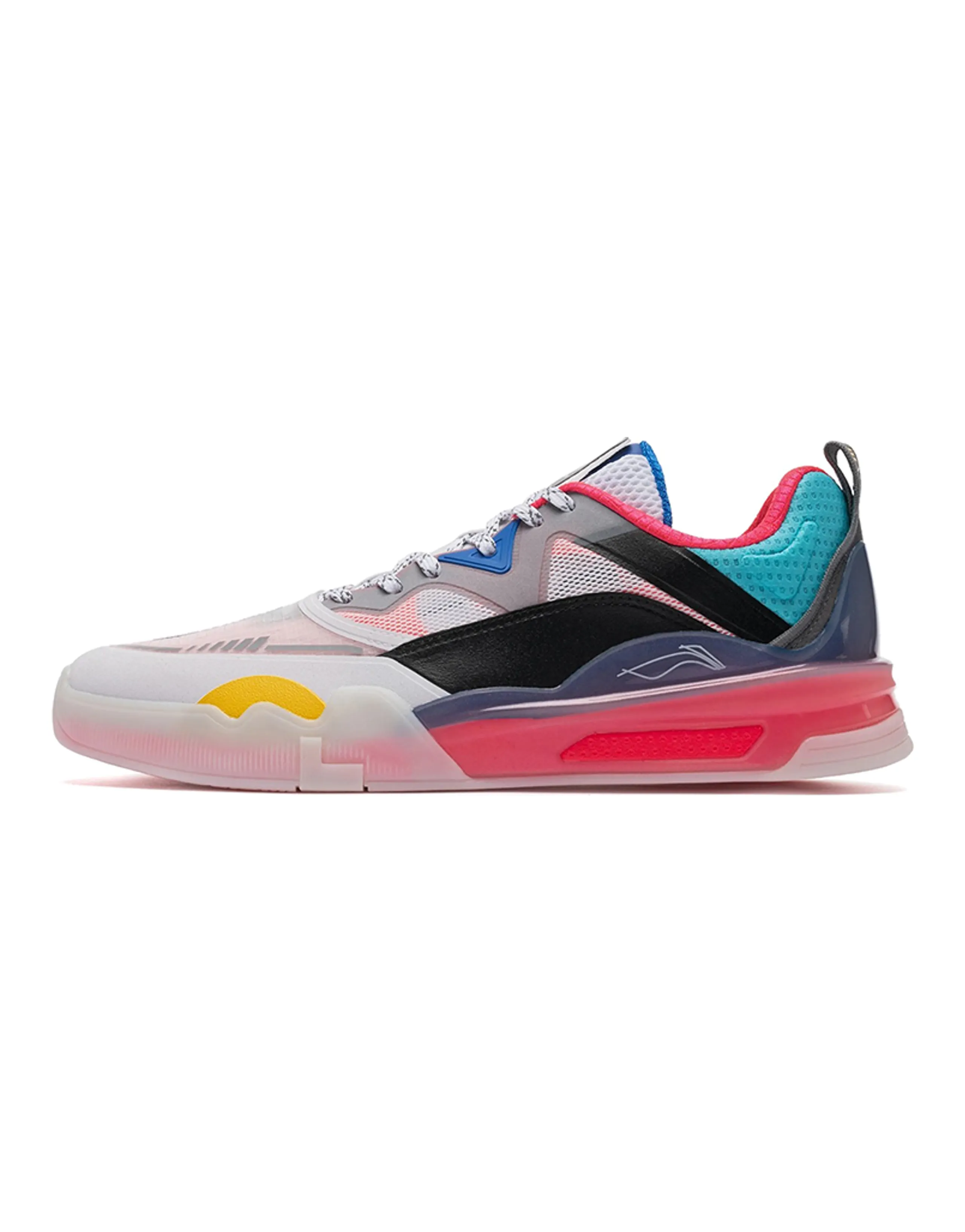 LiNing LINGTENG Skateboard Shoes Men Low-Top Pink/White