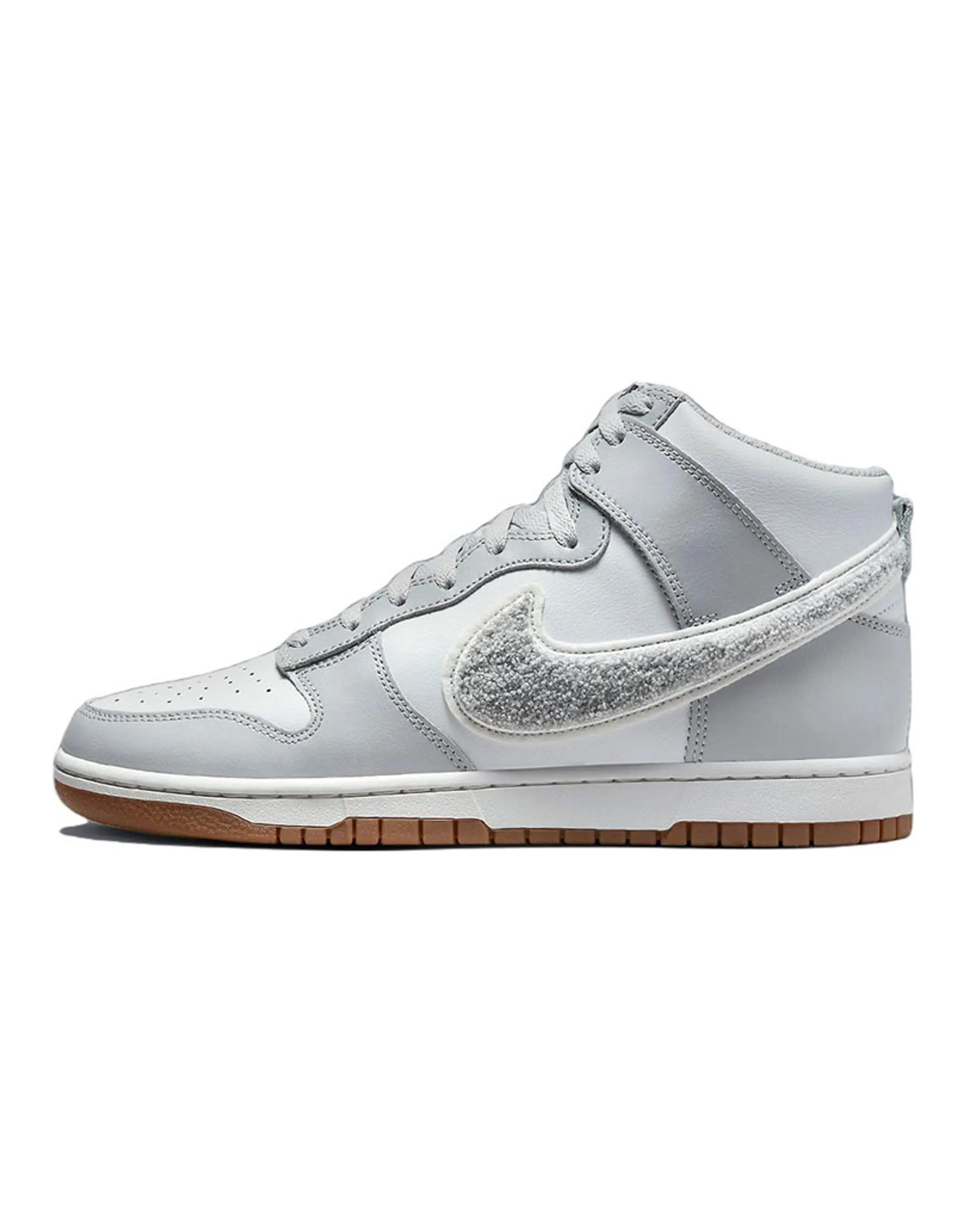 Nike Dunk High University Chenille Swoosh Light Smoke Grey
