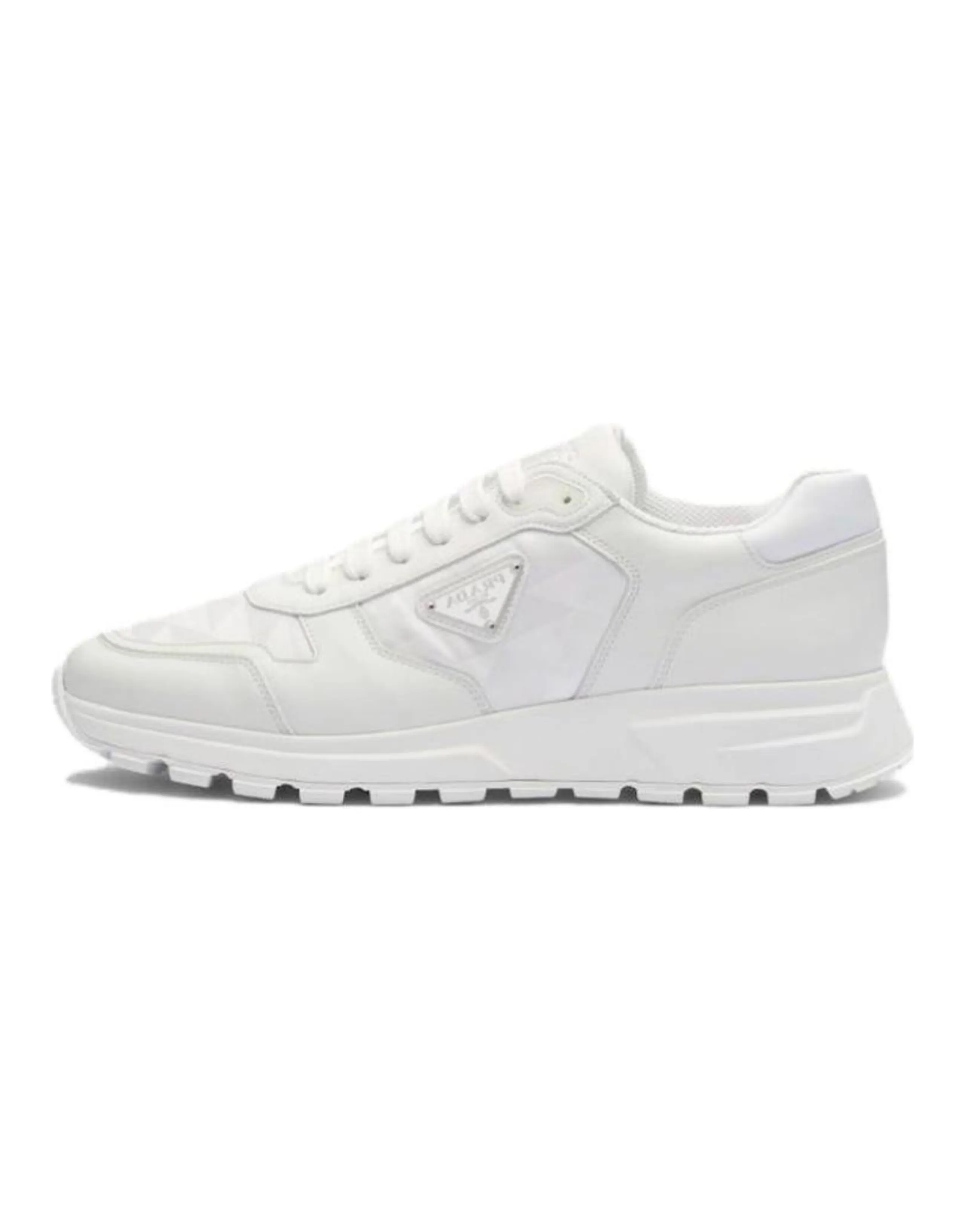 PRADA Leather And Re-Nylon 'White'