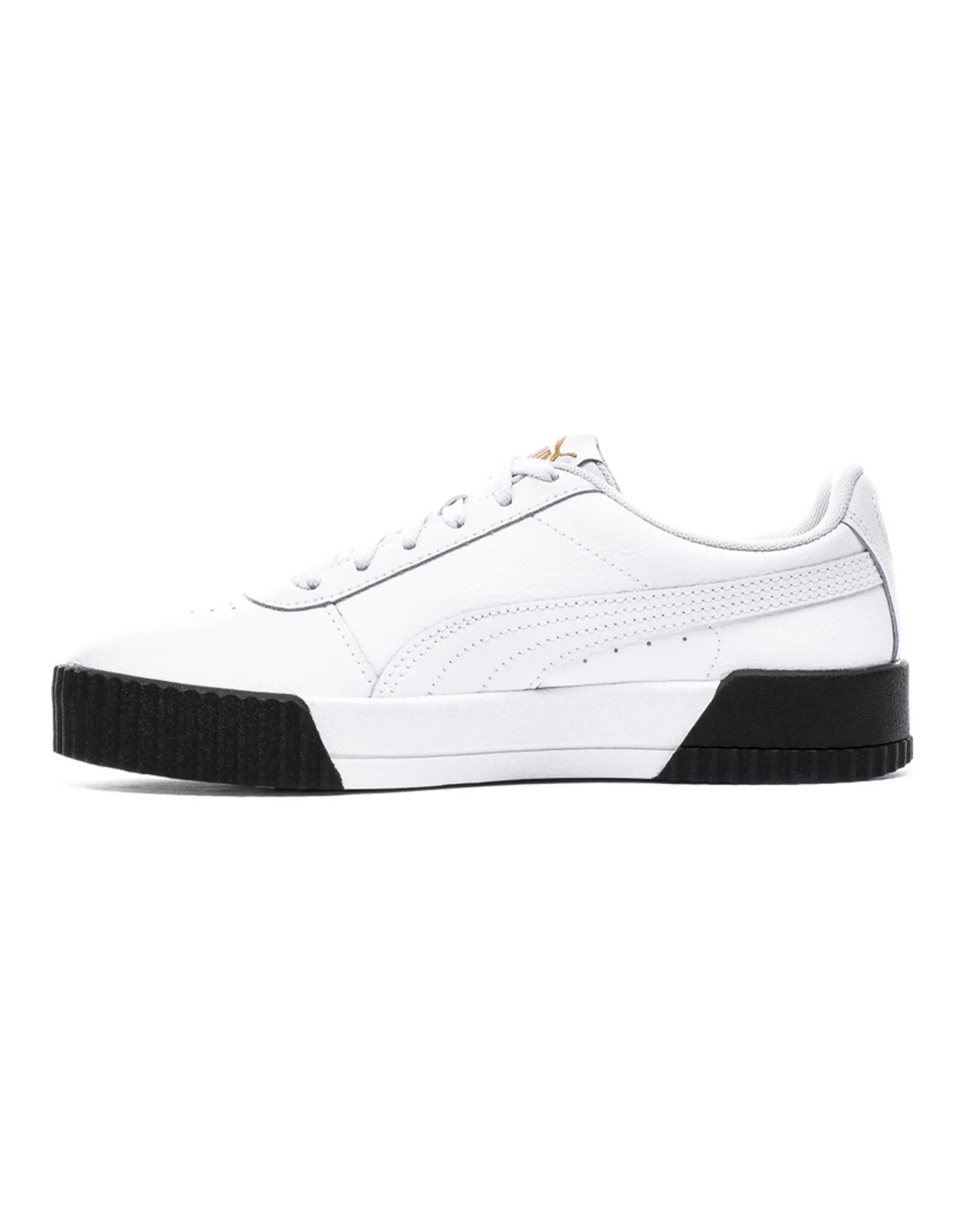 PUMA Carina Leather 'White Black' Women's