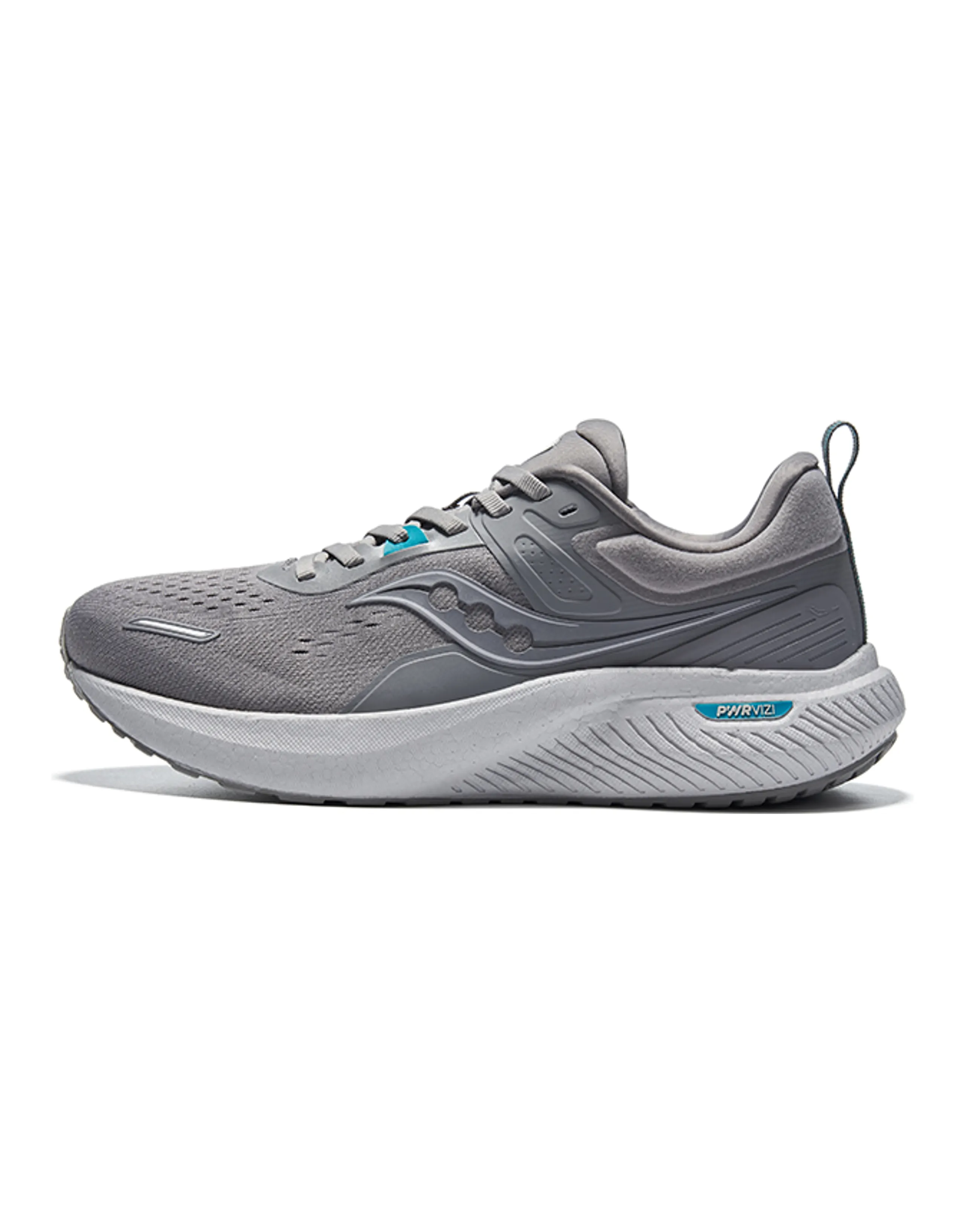 Saucony Runshield Cushioning Low-Top Running Shoes Unisex Gray Green