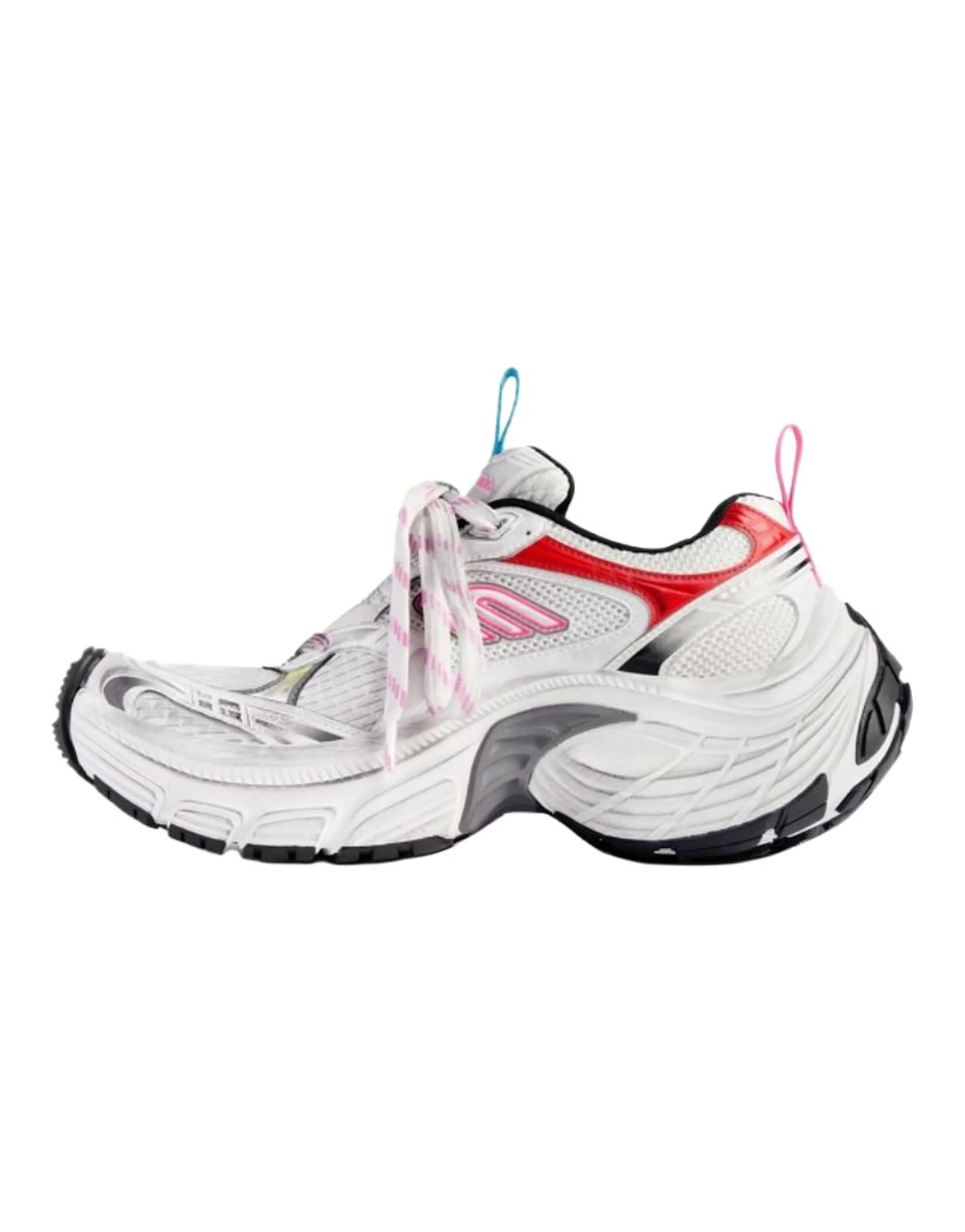 Balenciaga 6XL Round-Toe Platform Low-Top Dad Shoes Women's White