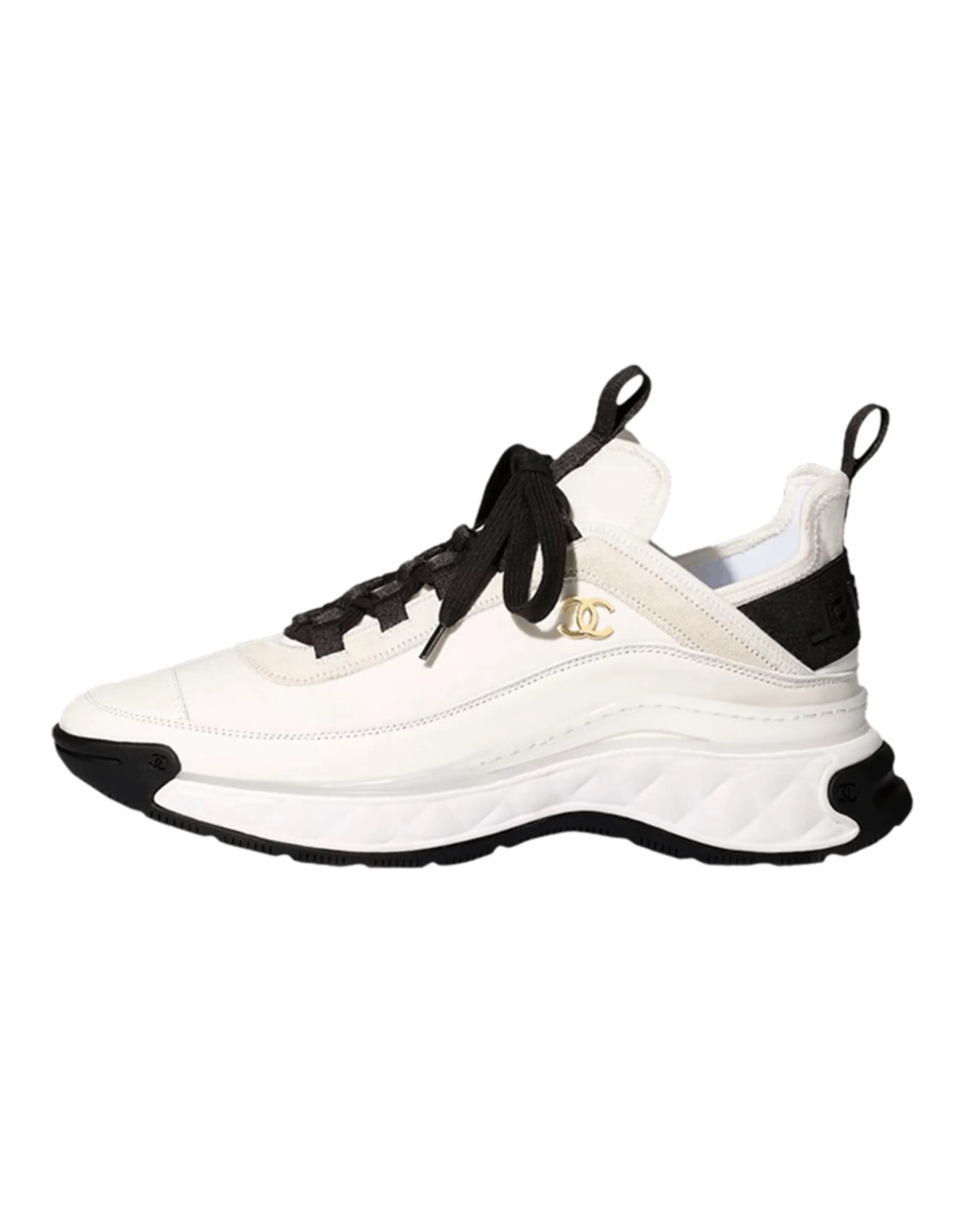 CHANEL Velvet Calfskin & Mixed Fibers Sneaker 'Ivory'