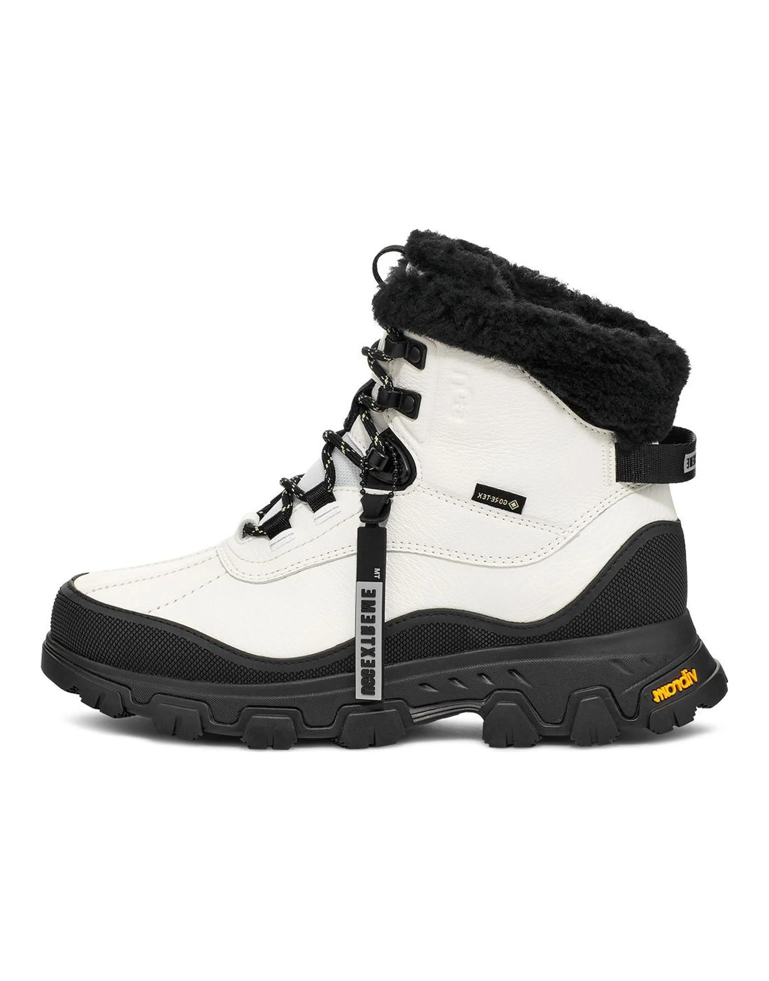 UGG Adirondack Leather Outdoor Boots Unisex White