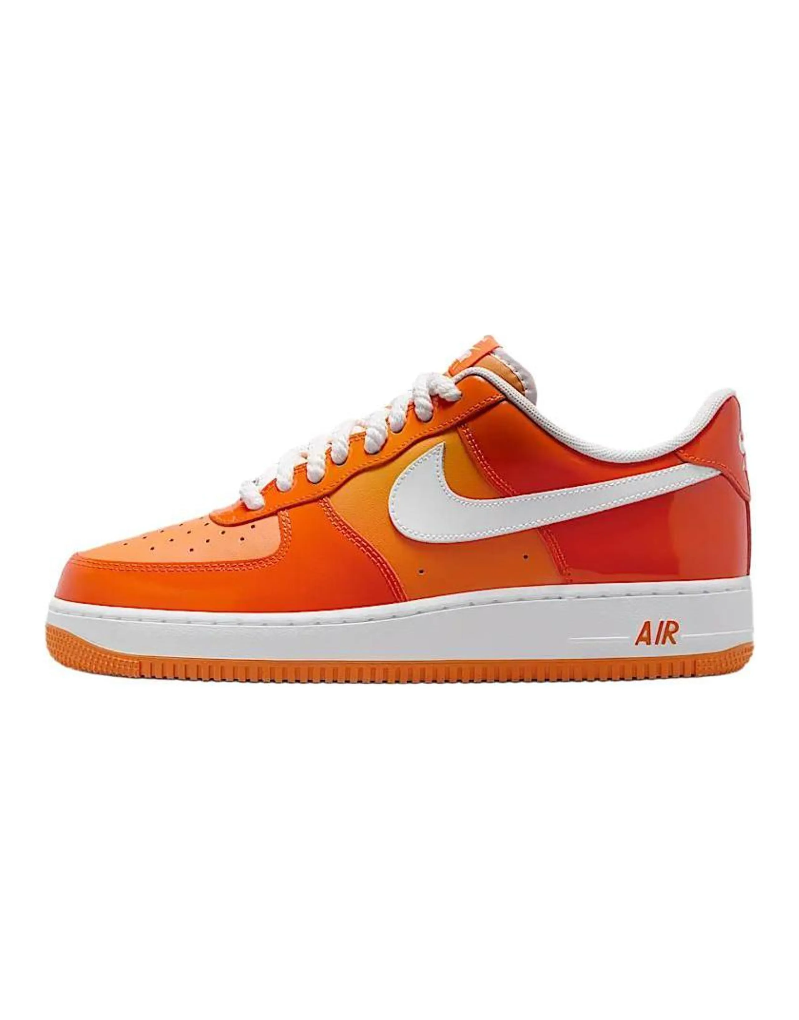 Nike Air Force 1 Anti-Slip Wear-Resistant Low-Top Skateboard Shoes Men's Orange White