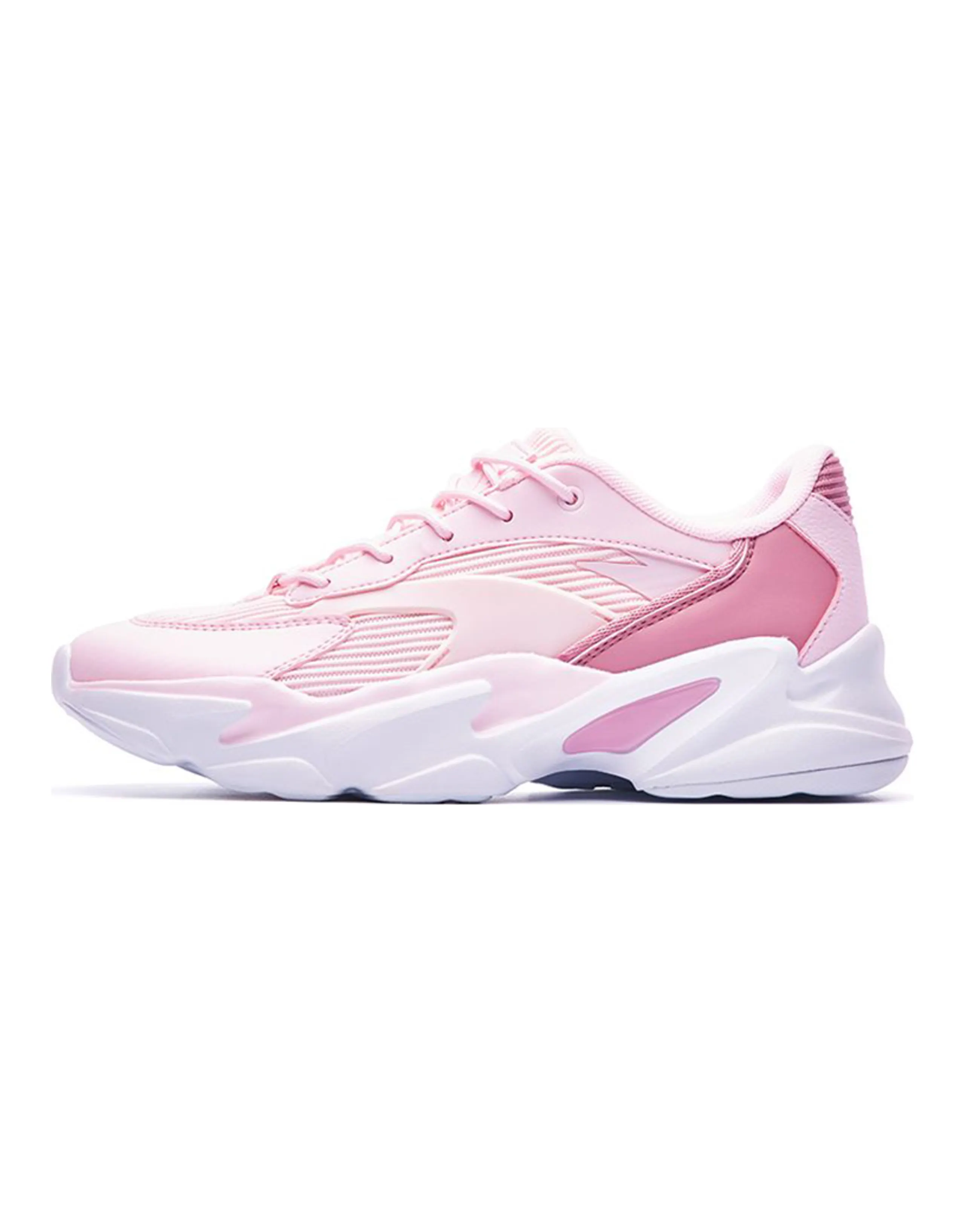 ANTA Chunky Sneakers Women's Low-Top White/Pink