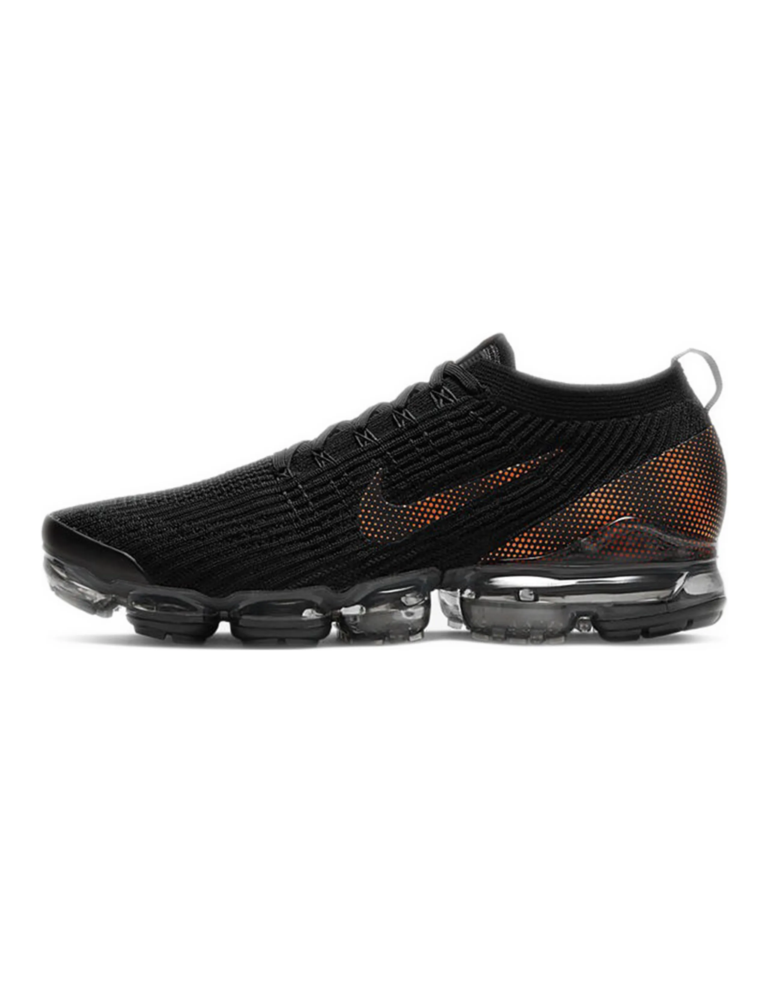 Nike Air VaporMax Flyknit 3 Black Total Orange Dark Smoke Grey