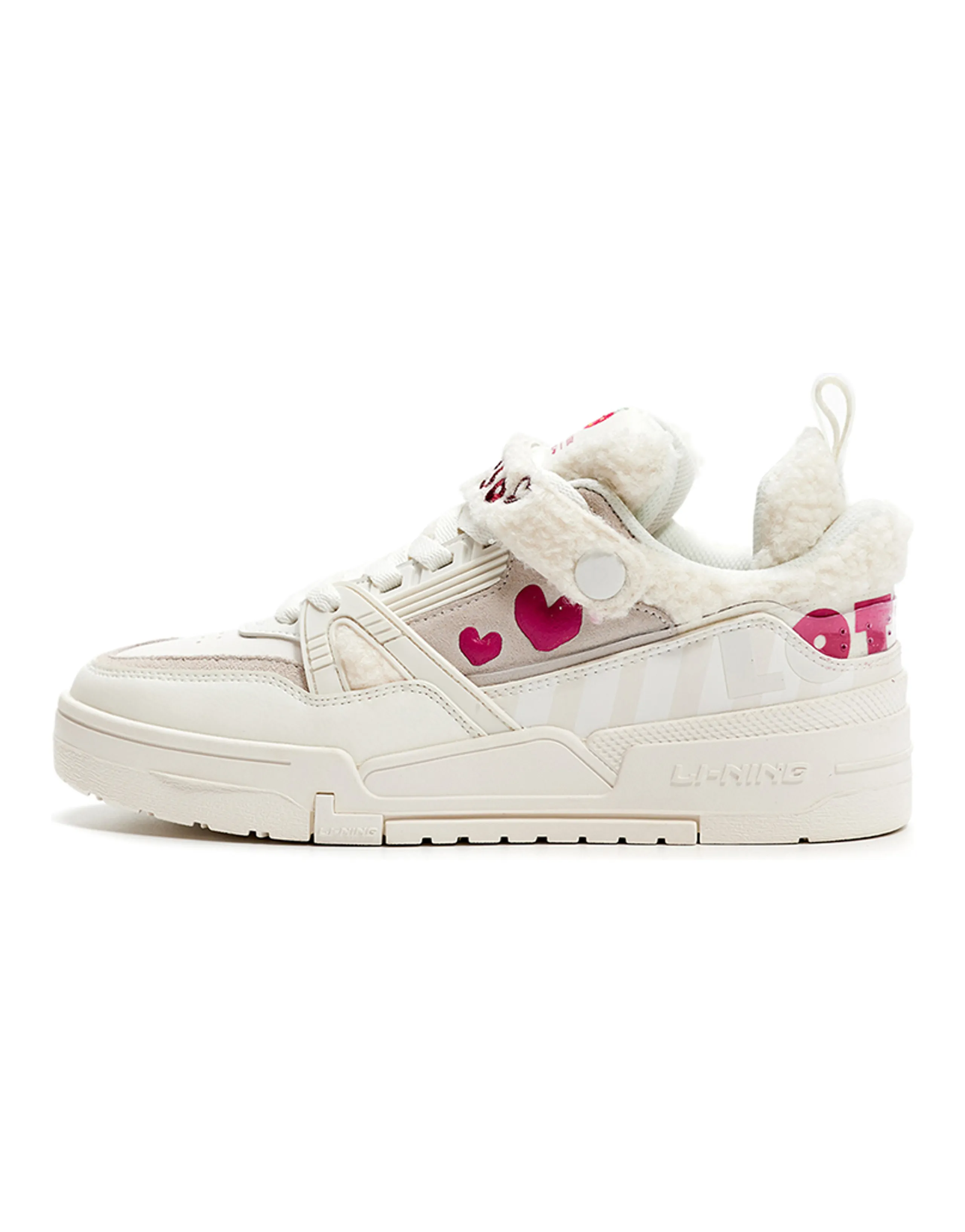 Disney LiNing 001 Btc Low-Top Skateboard Shoes Women's Ivory
