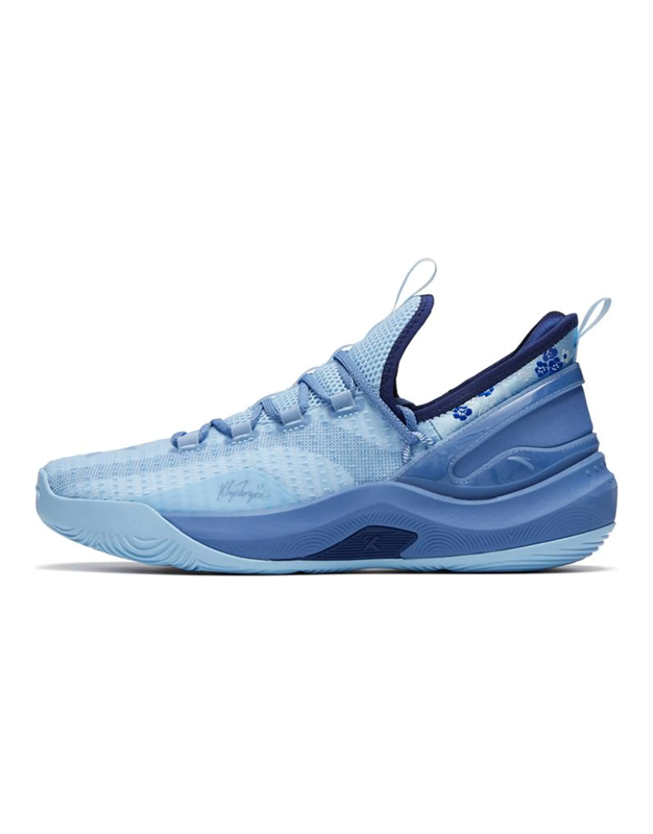 Anta KT Fly Anti-Slip Wear-Resistant Low-Top Basketball Shoes Blue
