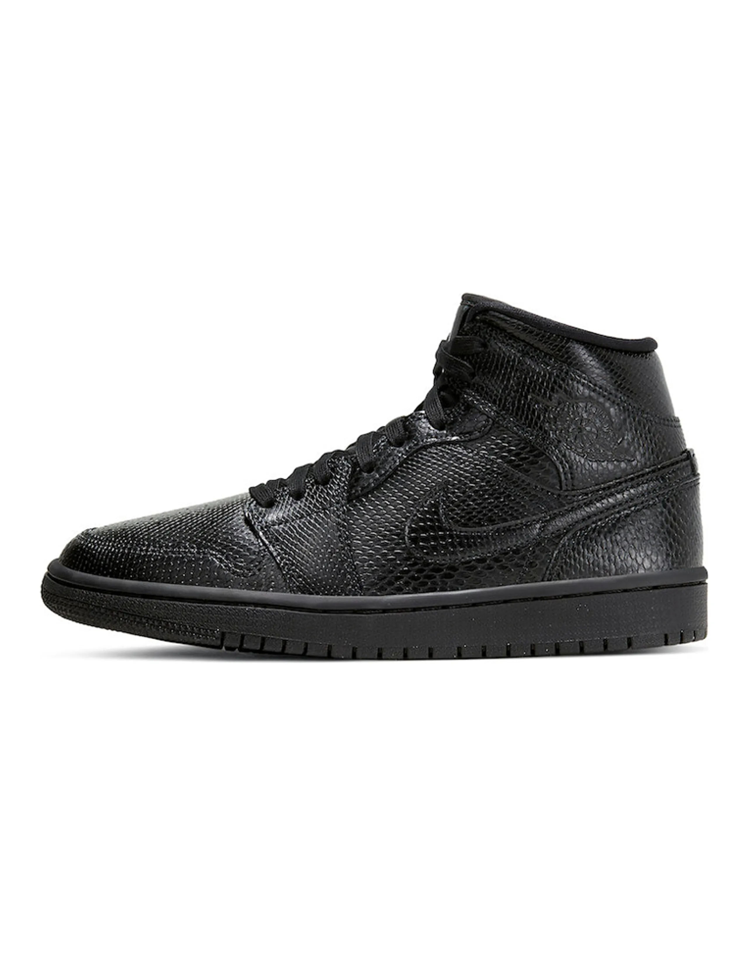 Jordan 1 Mid Black Snakeskin Women's